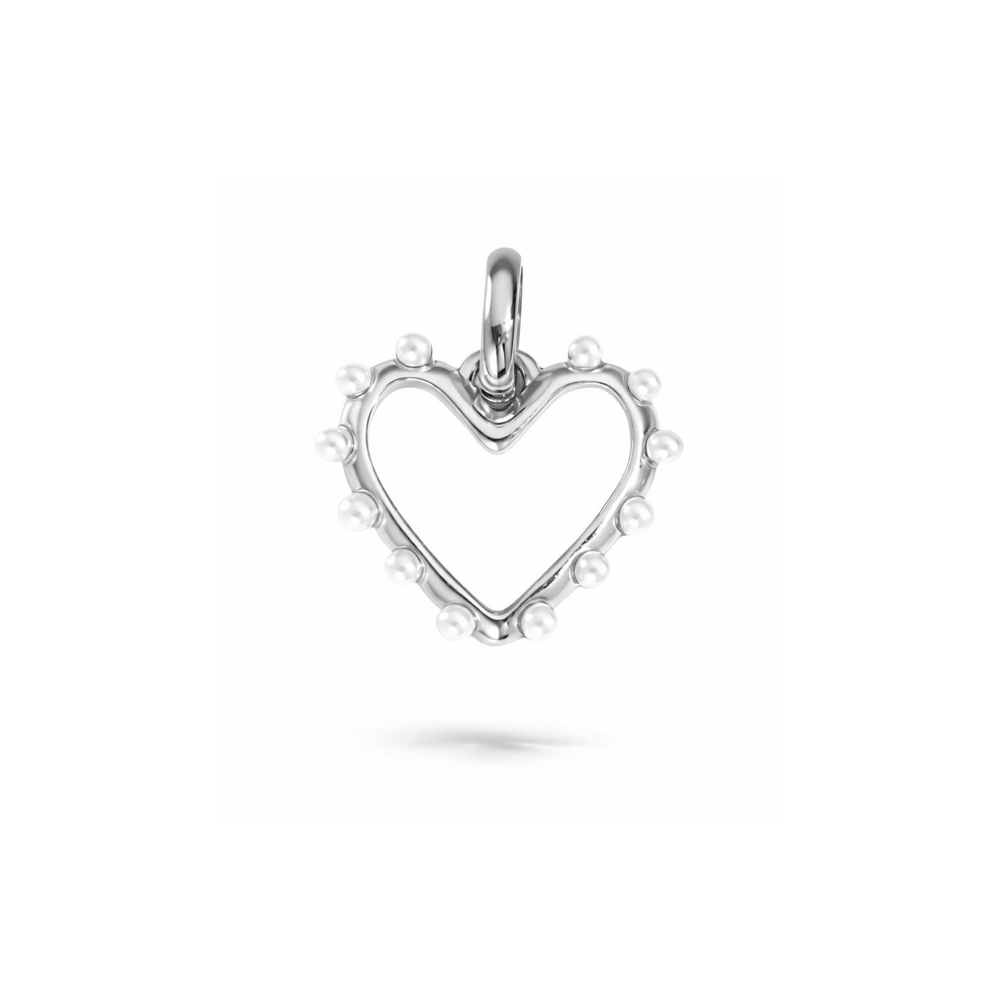 Pearly Heart Charm