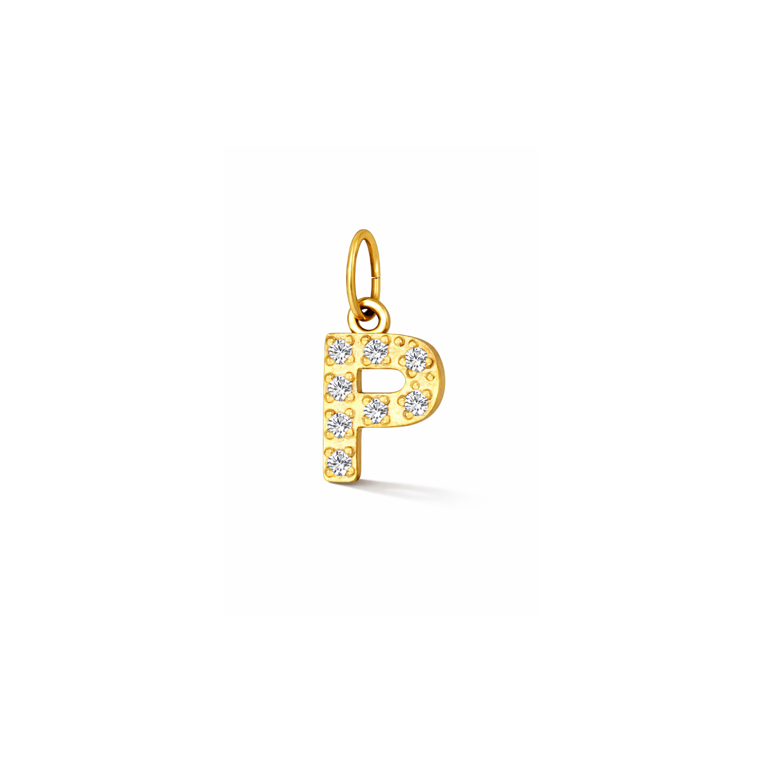 Glitter Letter Charm