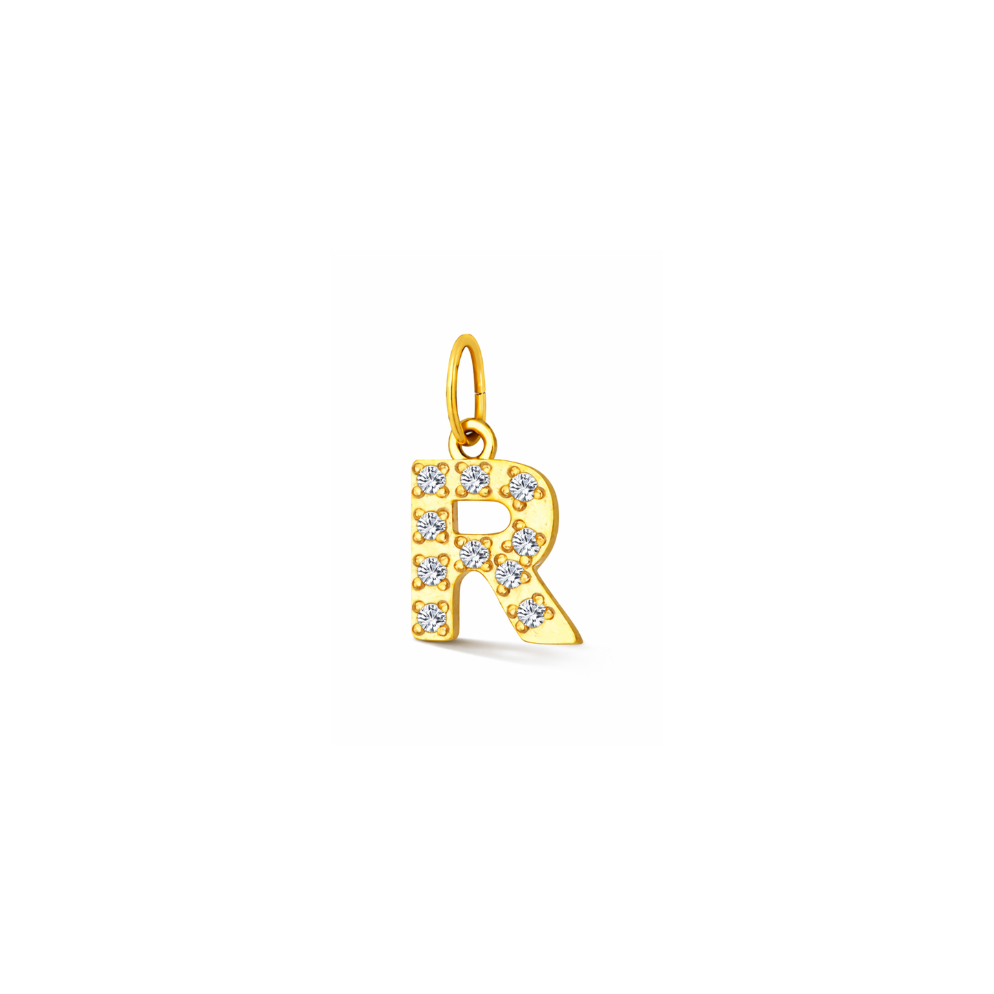 Glitter Letter Charm