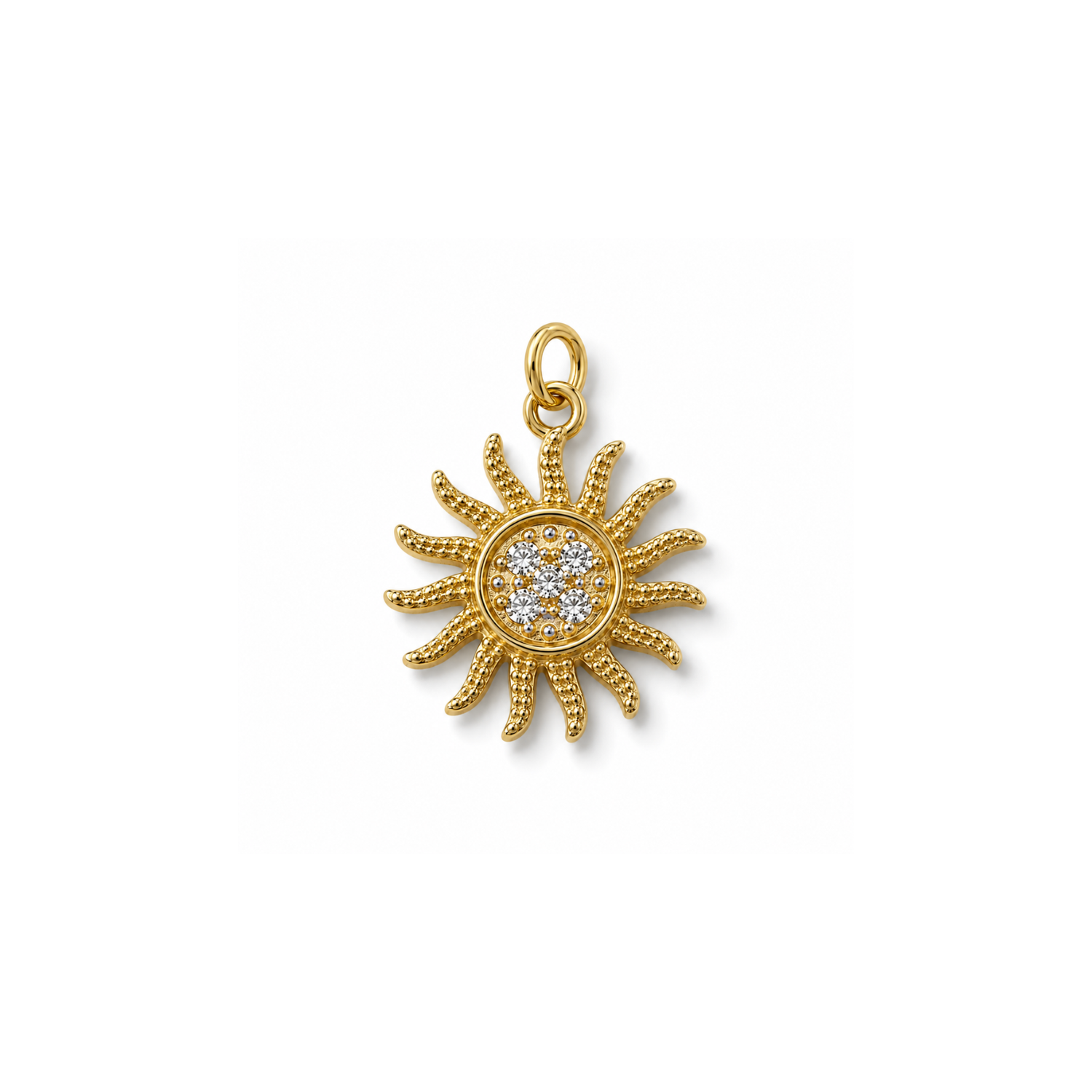 GOLDEN HOUR | Glitter Sun Charm