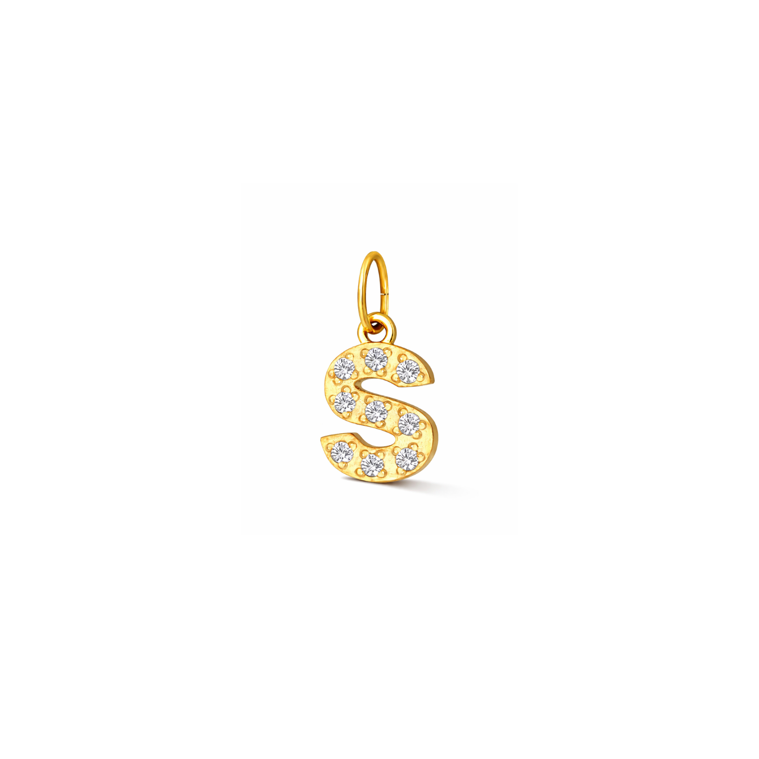 Glitter Letter Charm