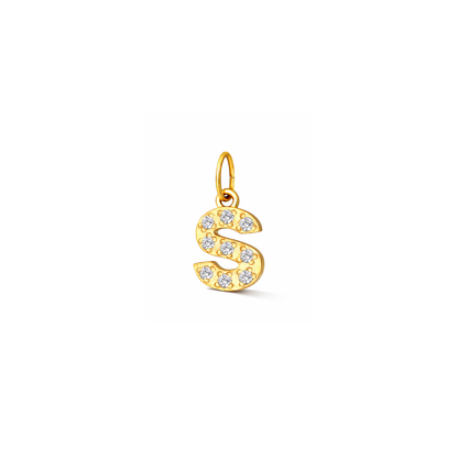 Glitter Letter Charm
