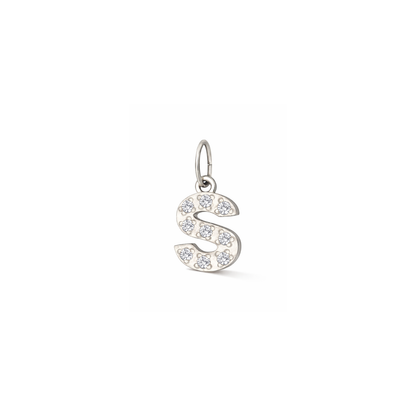 Glitter Letter Charm