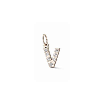 Glitter Letter Charm