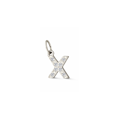 Glitter Letter Charm