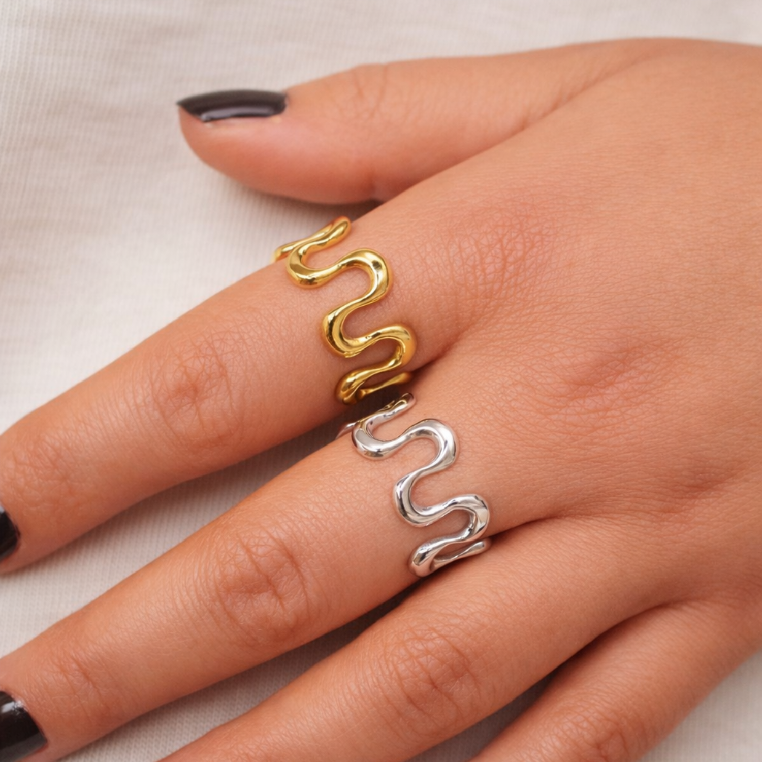Curly Ring | Größenverstellbar