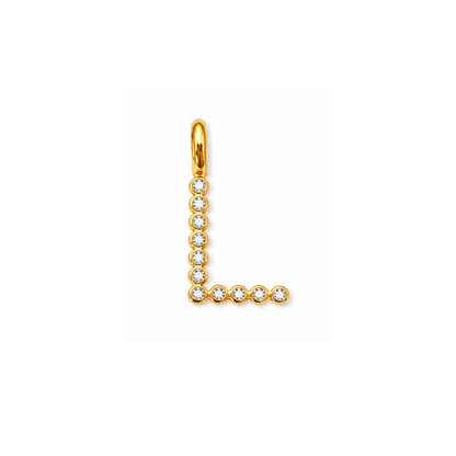 Shiny Letter Charm