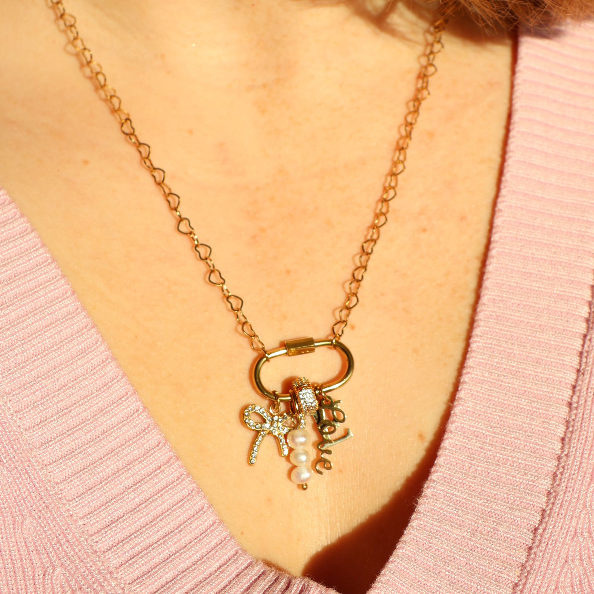 Glitter Bow Charm