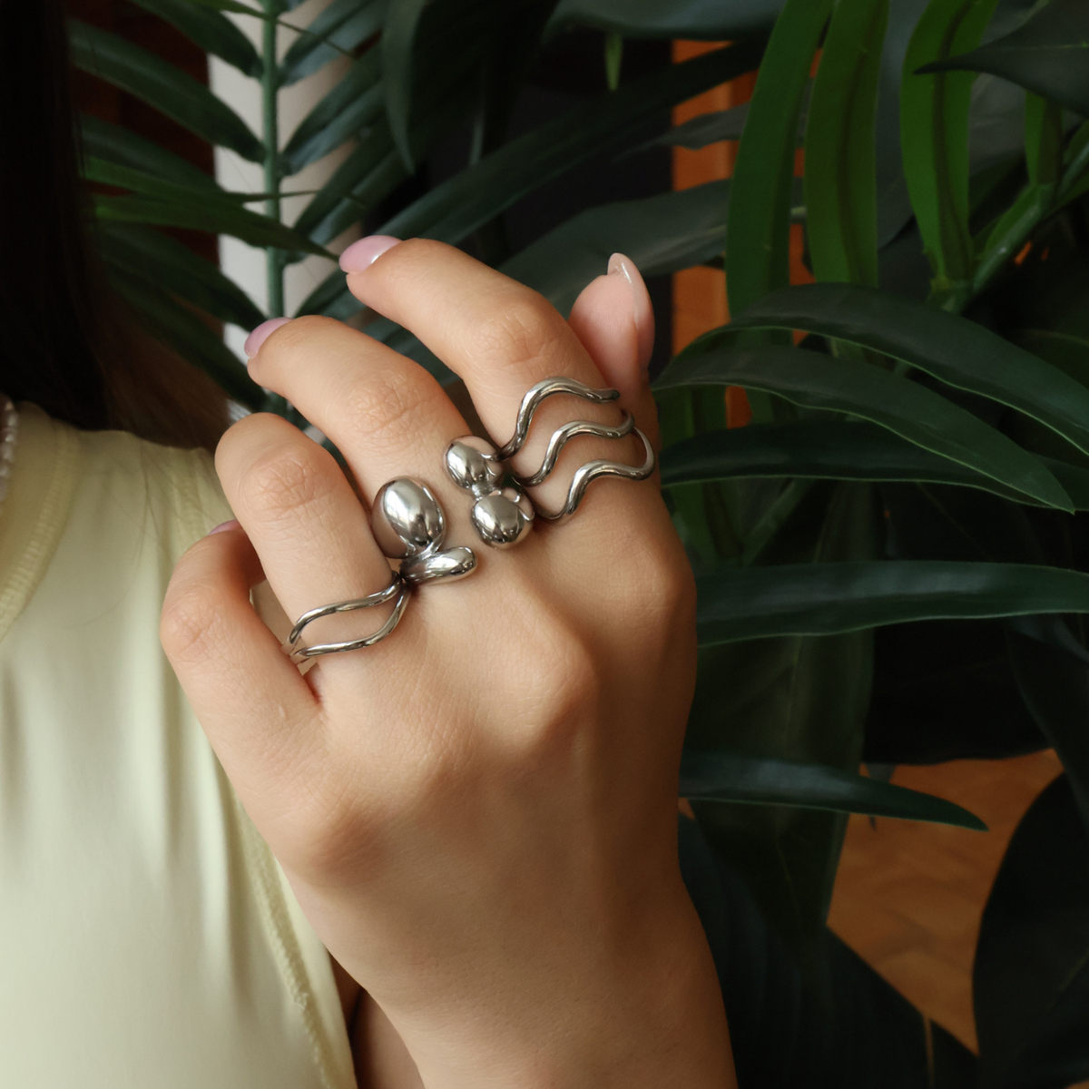 GOLDEN HOUR | Trio Ring | Größenverstellbar