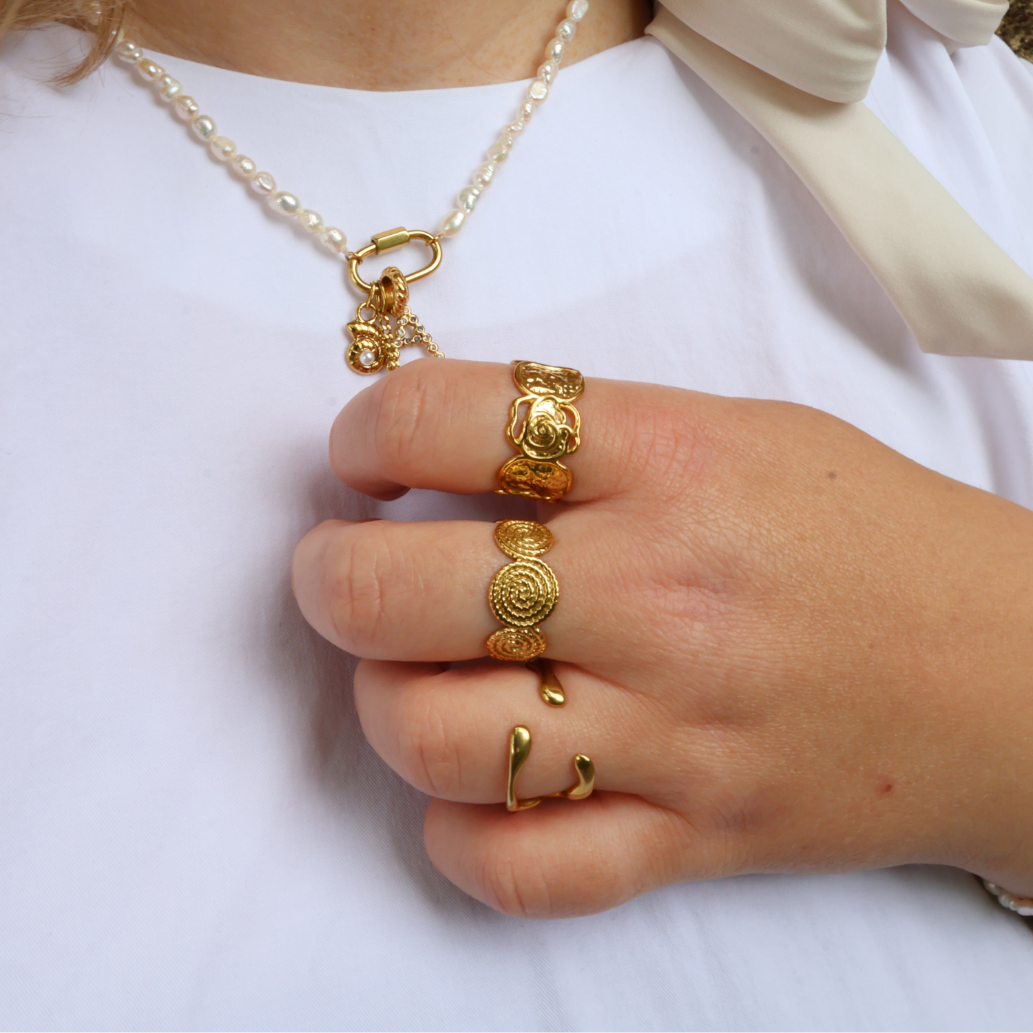 Summer Spiral Ring | Größenverstellbar