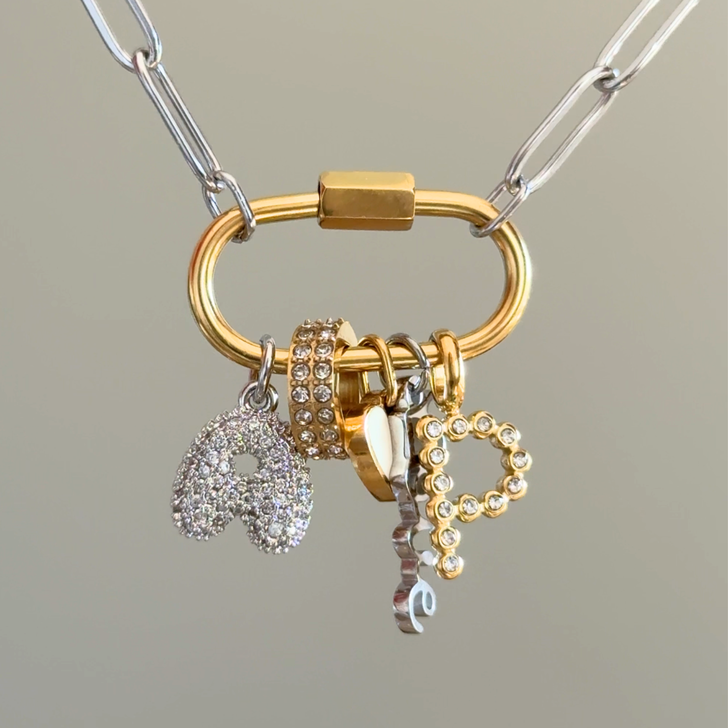 Shiny Letter Charm