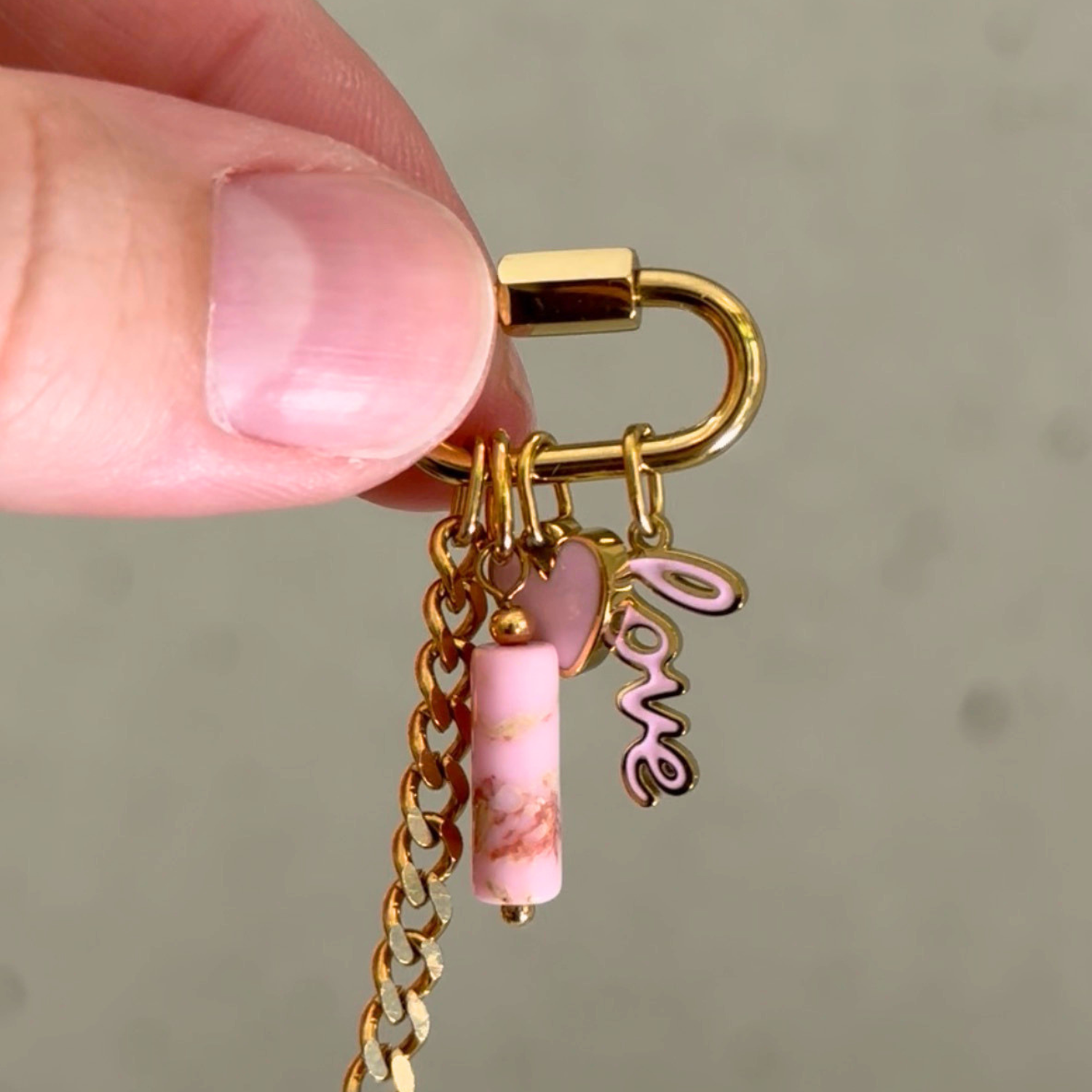 LULO love Charm | Rose Quartz
