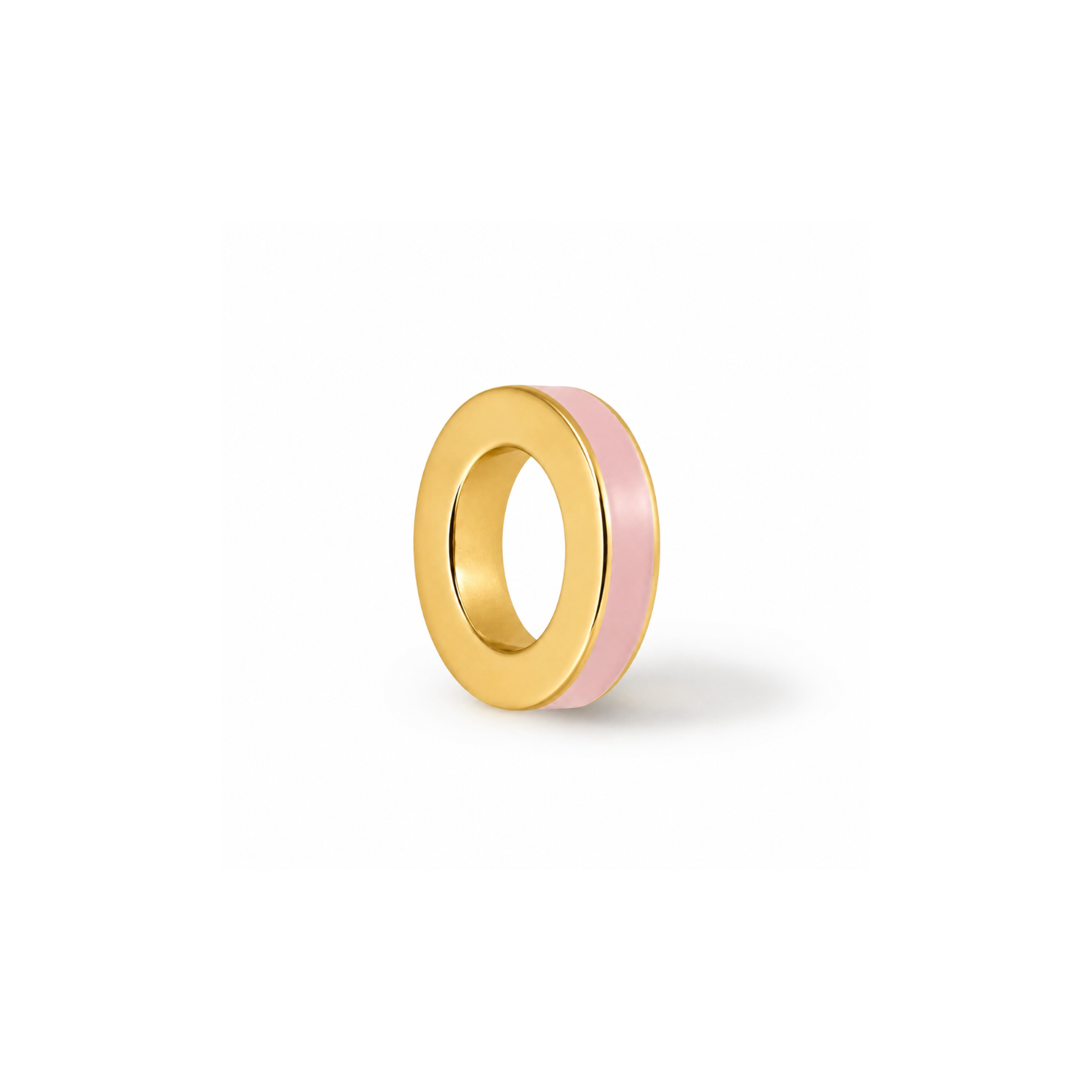 Colored Charm Divider | Rose Quartz