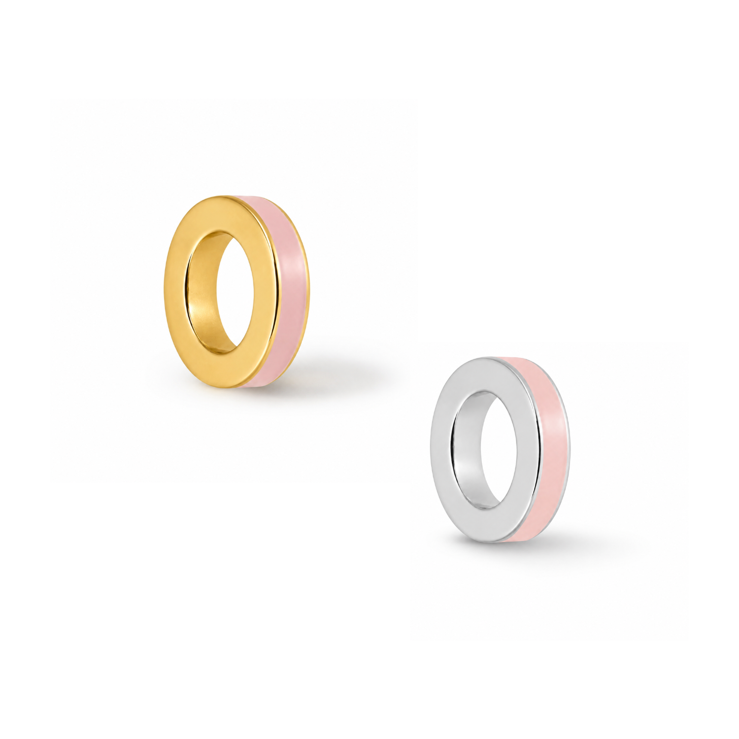 Colored Charm Divider | Rose Quartz