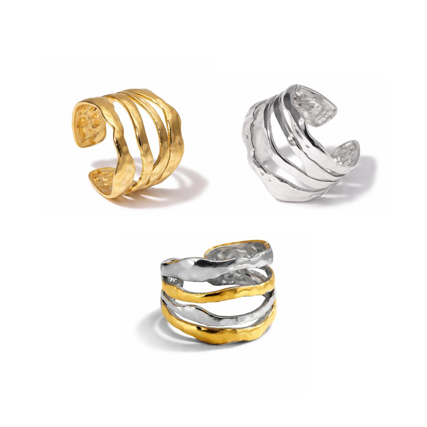 Hammered Ring | Größenverstellbar