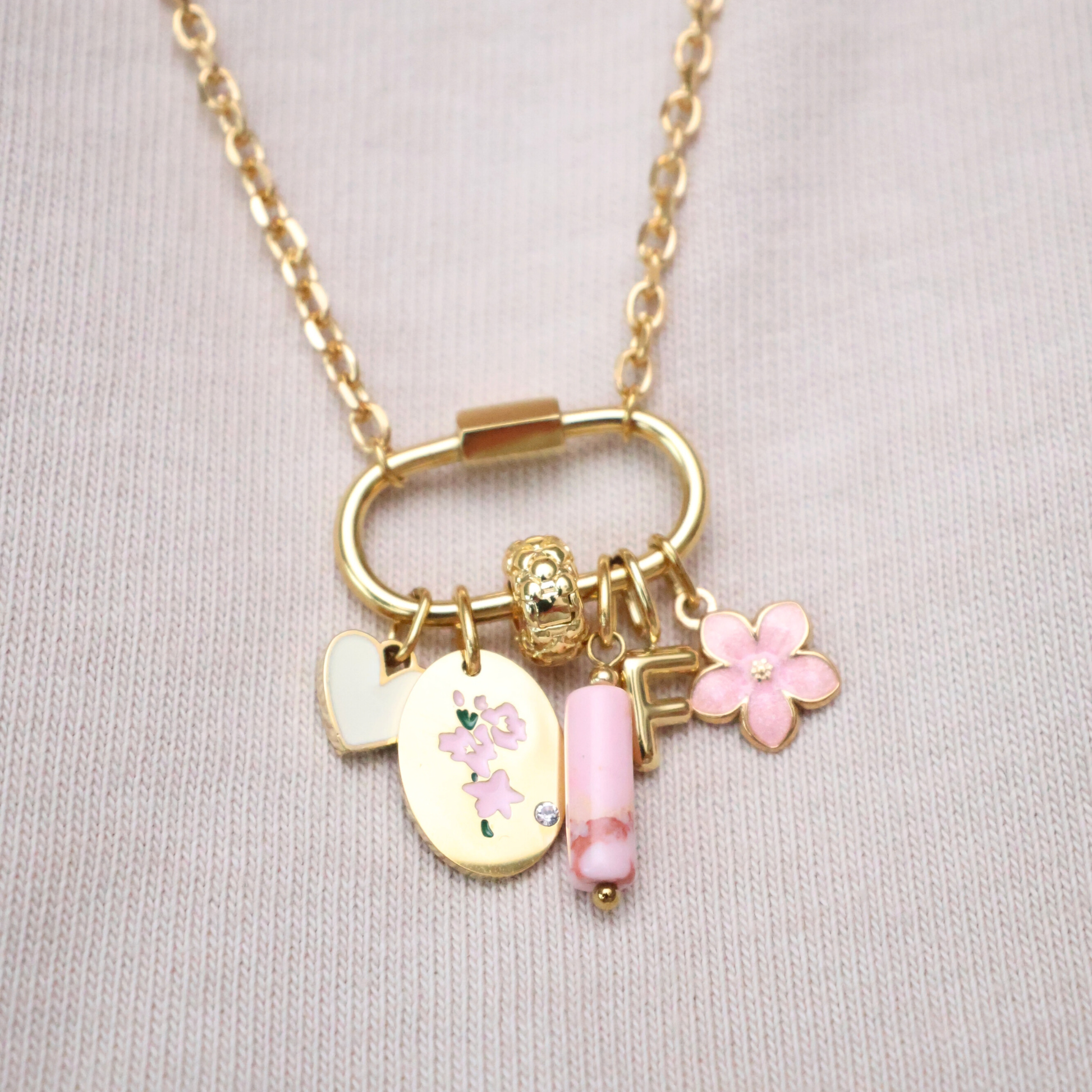 Rosa Blümchen Charm