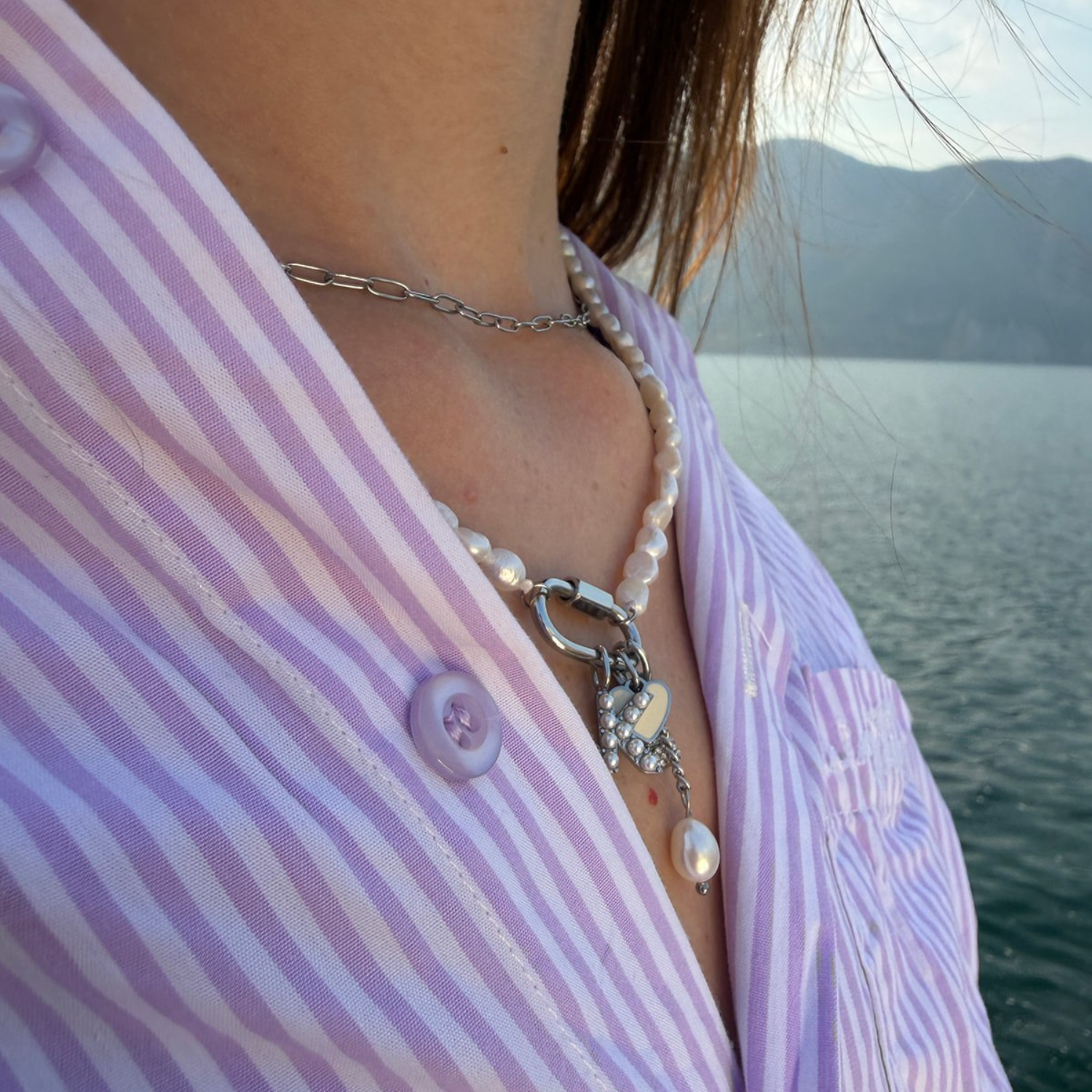Pearly Letter Charms