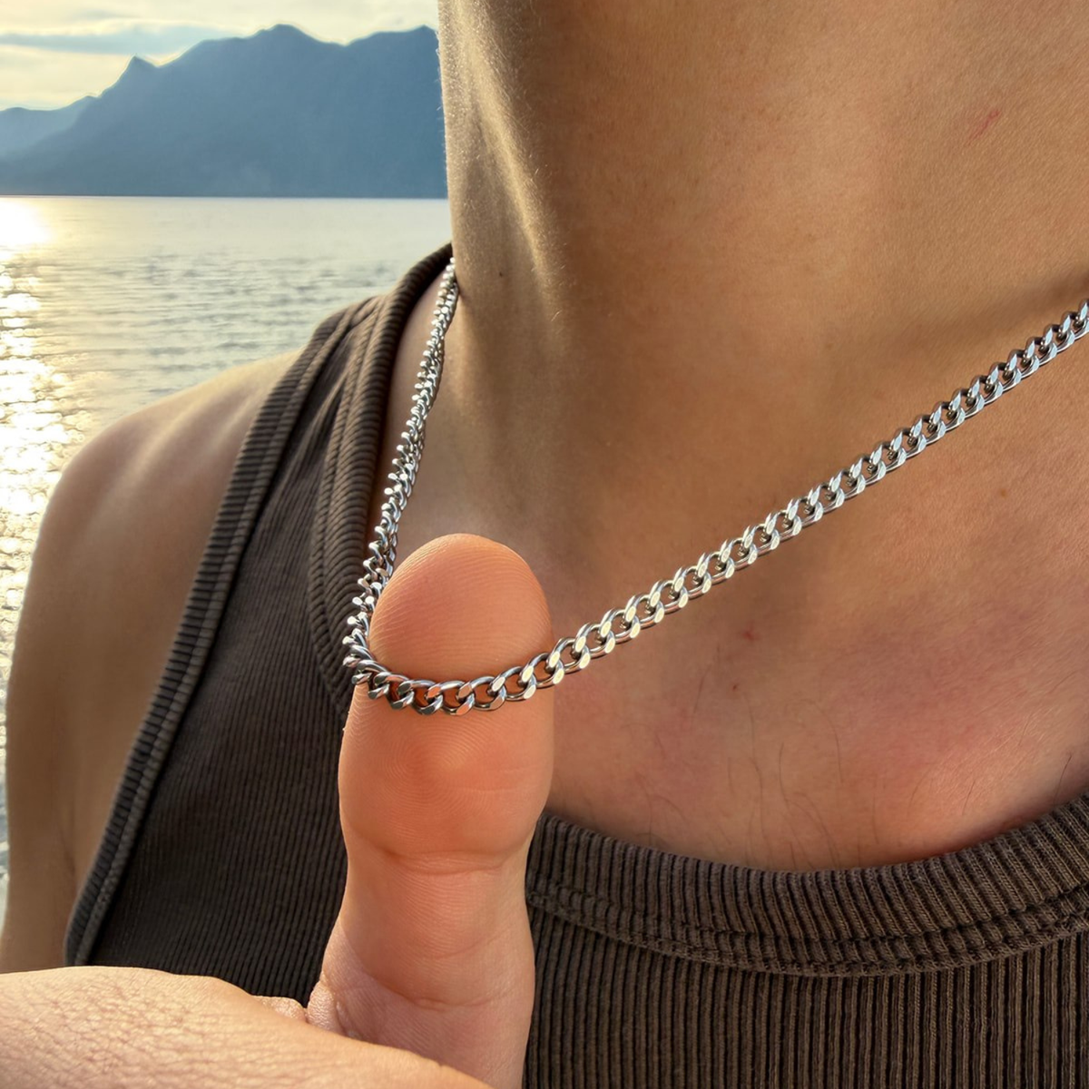 Build your own | Chunky Midi Kette in Wunschlänge