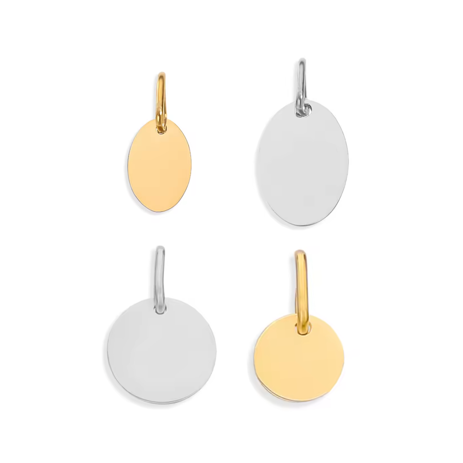 Plättchen Charms | ohne Gravur