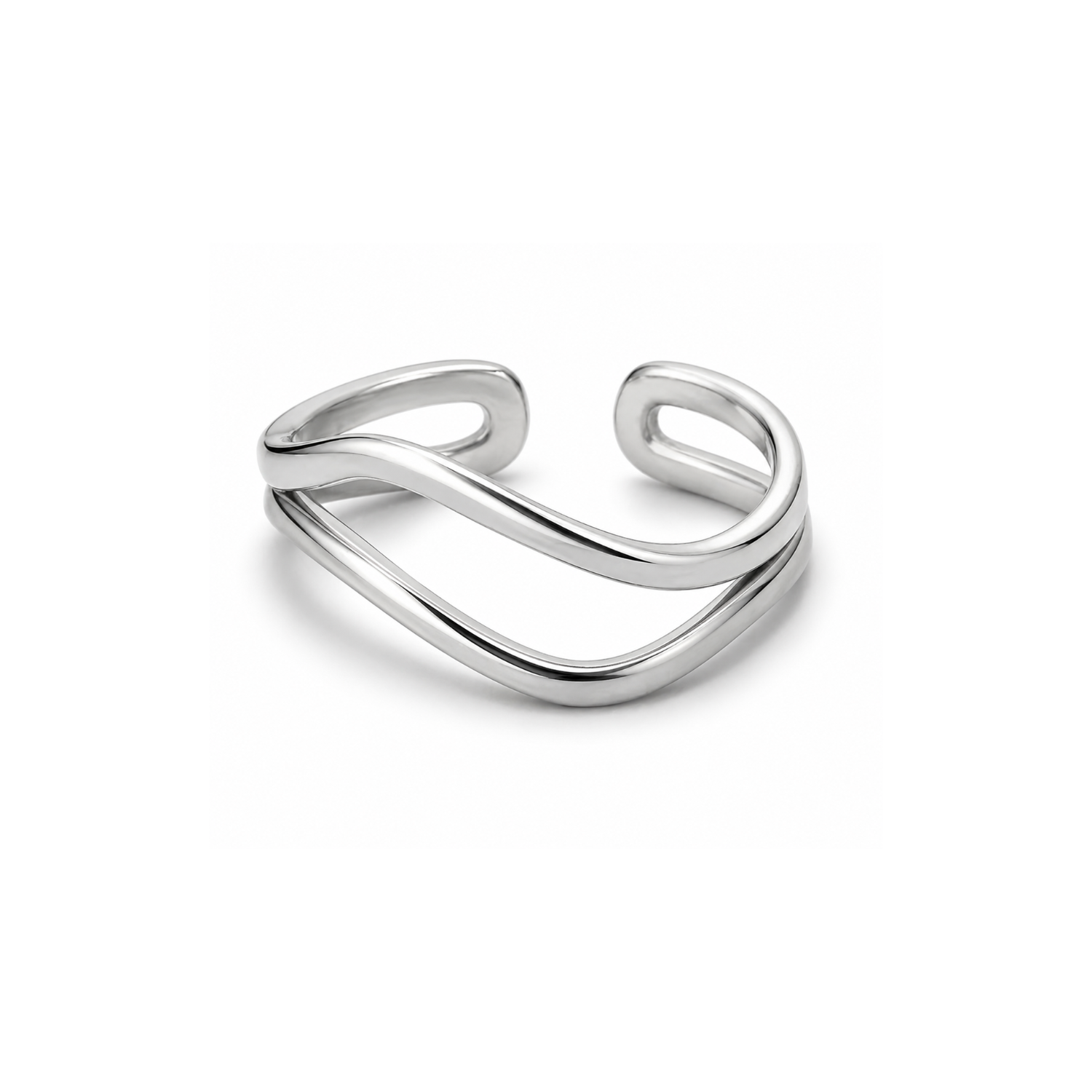 Two Line Ring | Größenverstellbar