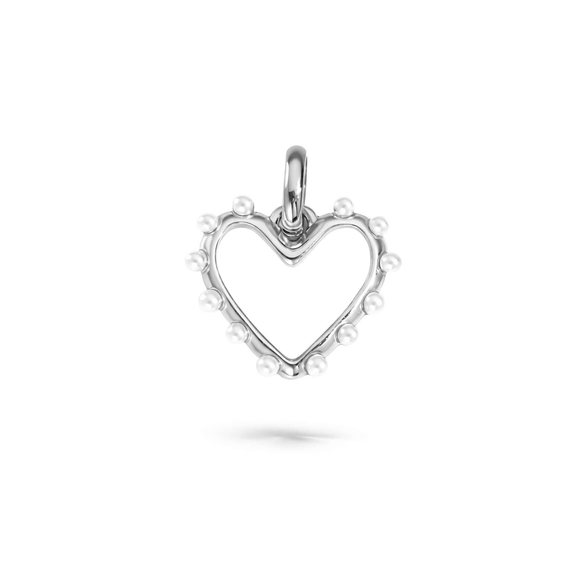 Pearly Heart Charm