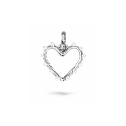 Pearly Heart Charm
