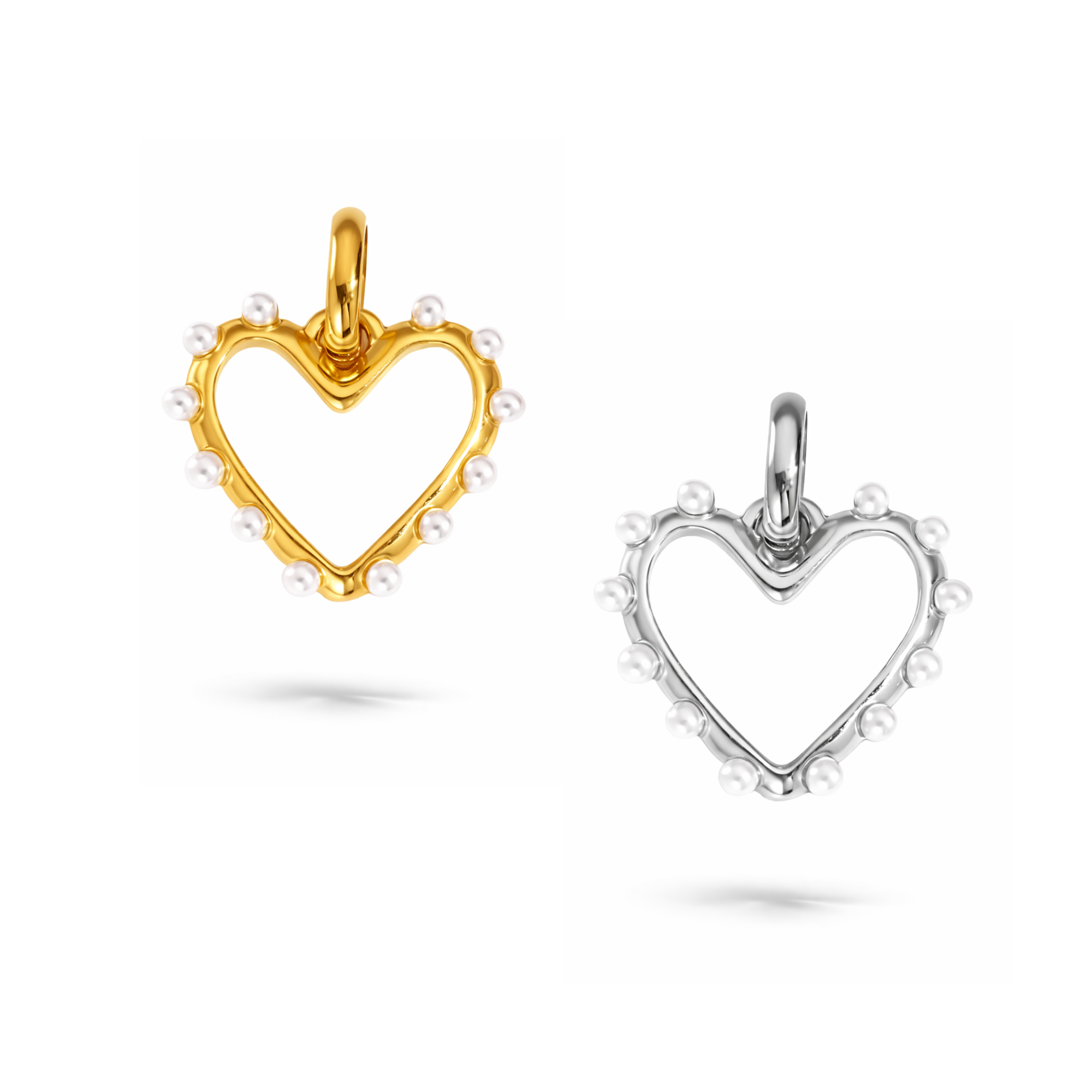 Pearly Heart Charm