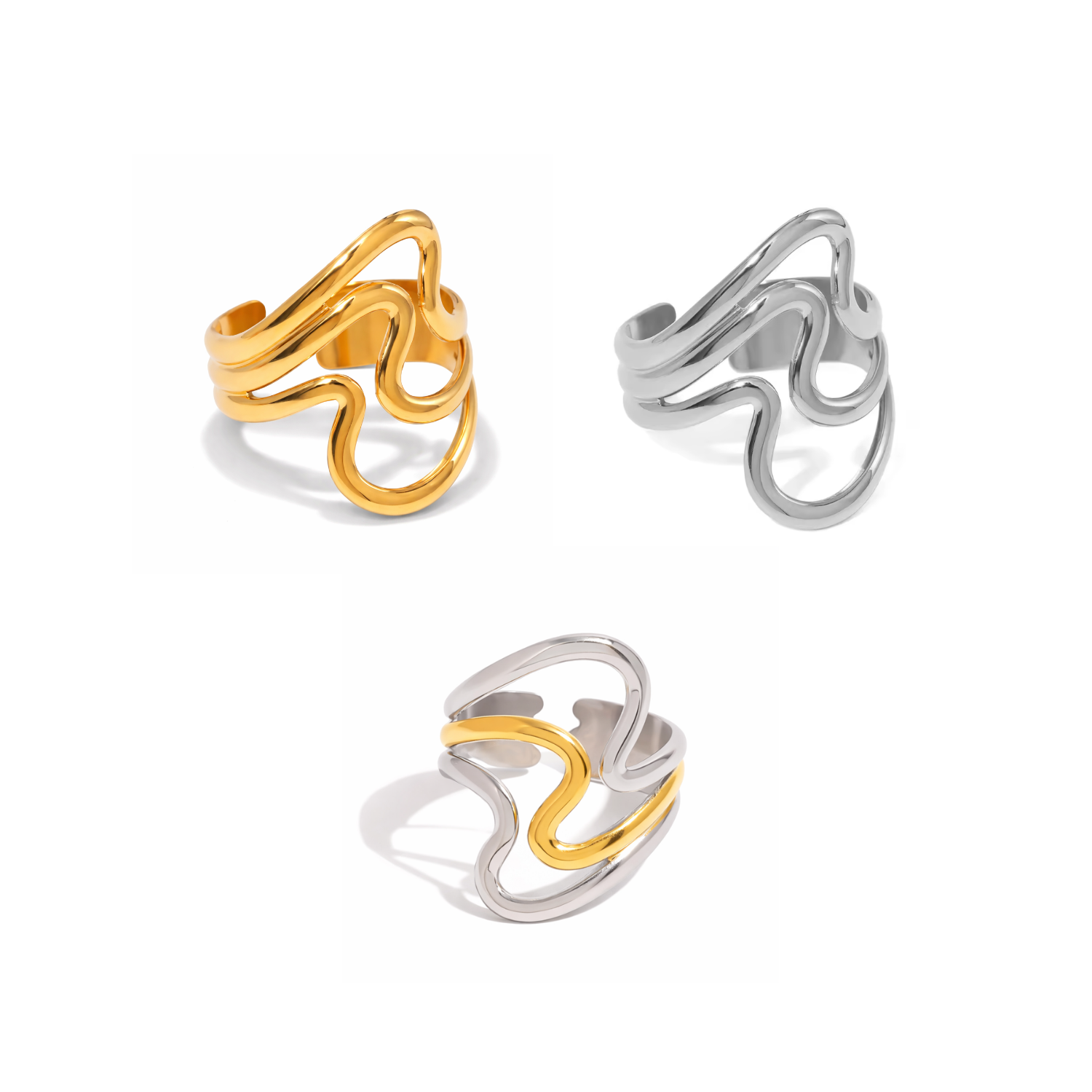 Curved Ring | Größenverstellbar