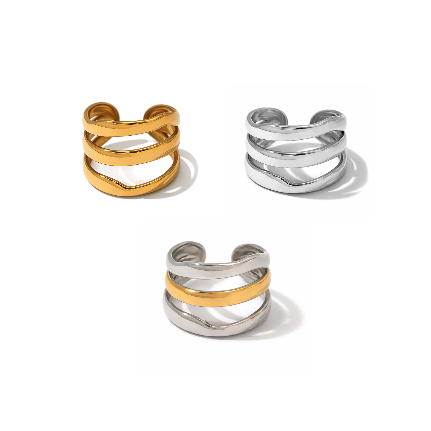 Triple Ring | Größenverstellbar