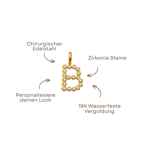 Shiny Letter Charm