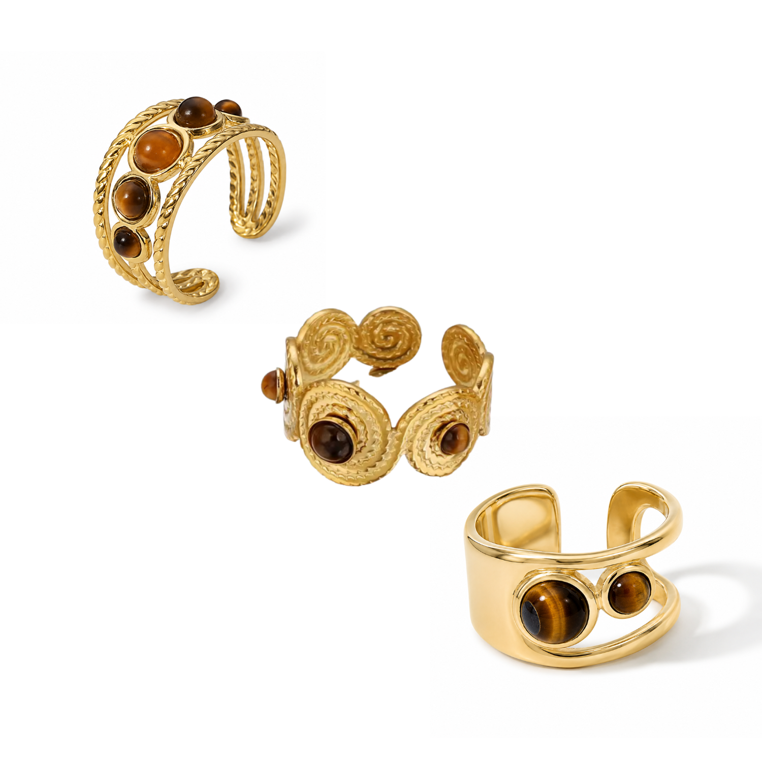 ENDLESS SUMMER | Cateye Ringe größenverstellbar