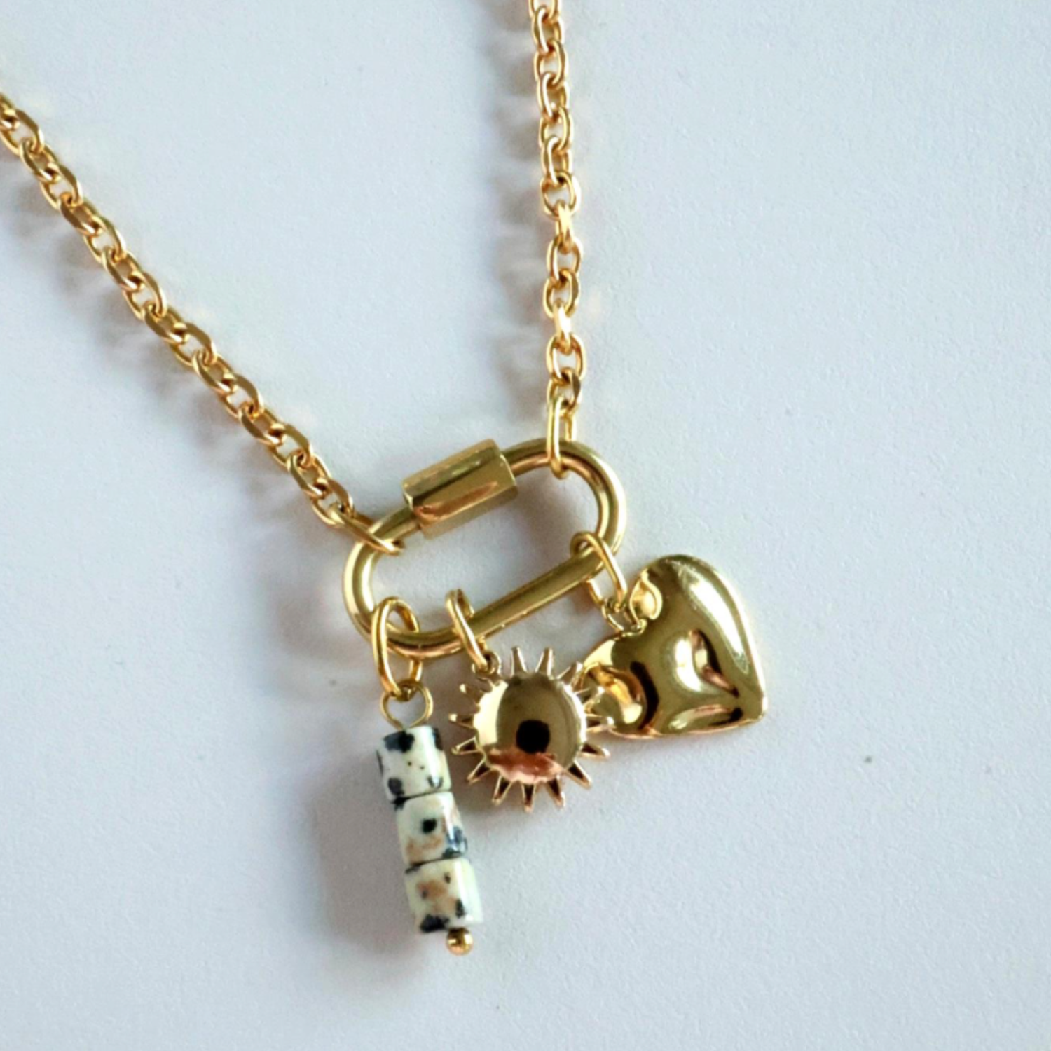 Hammered Heart Charm