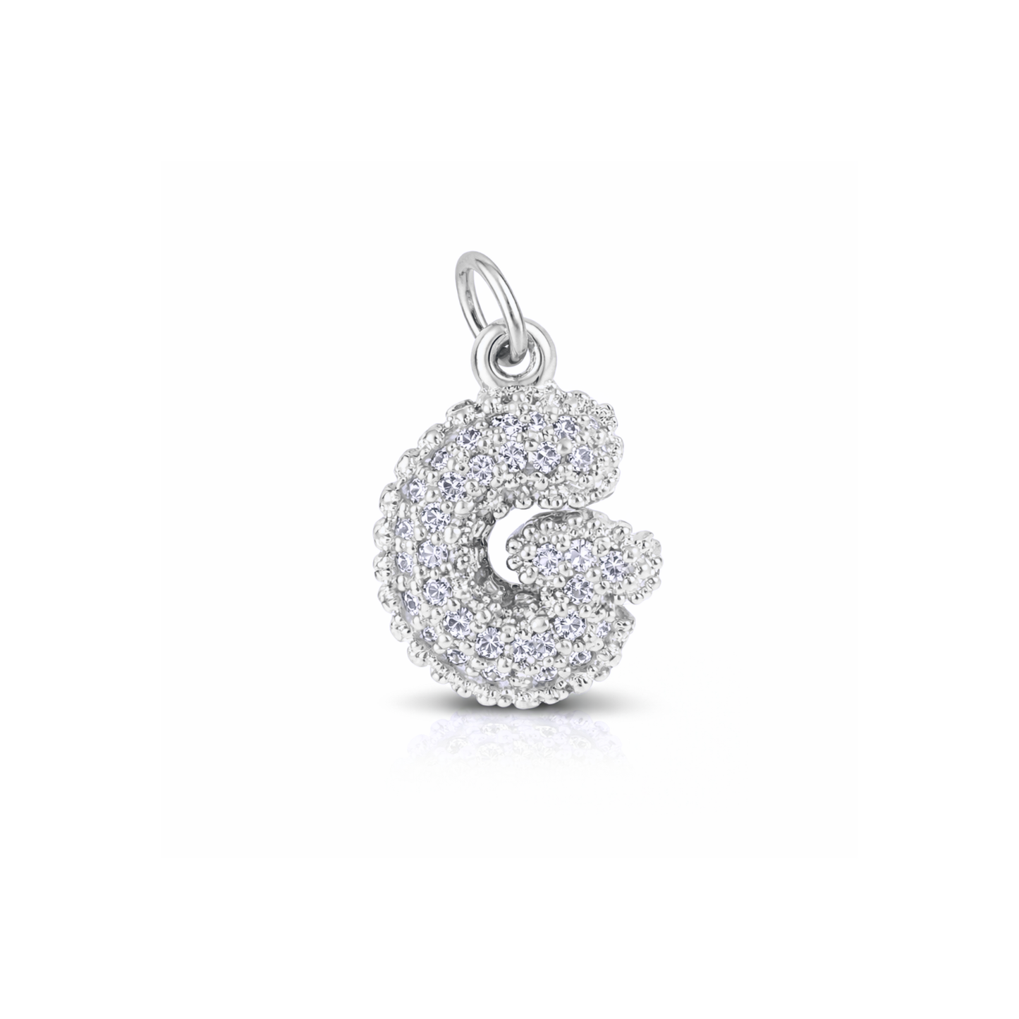 Balloon Letter Charm Glitter