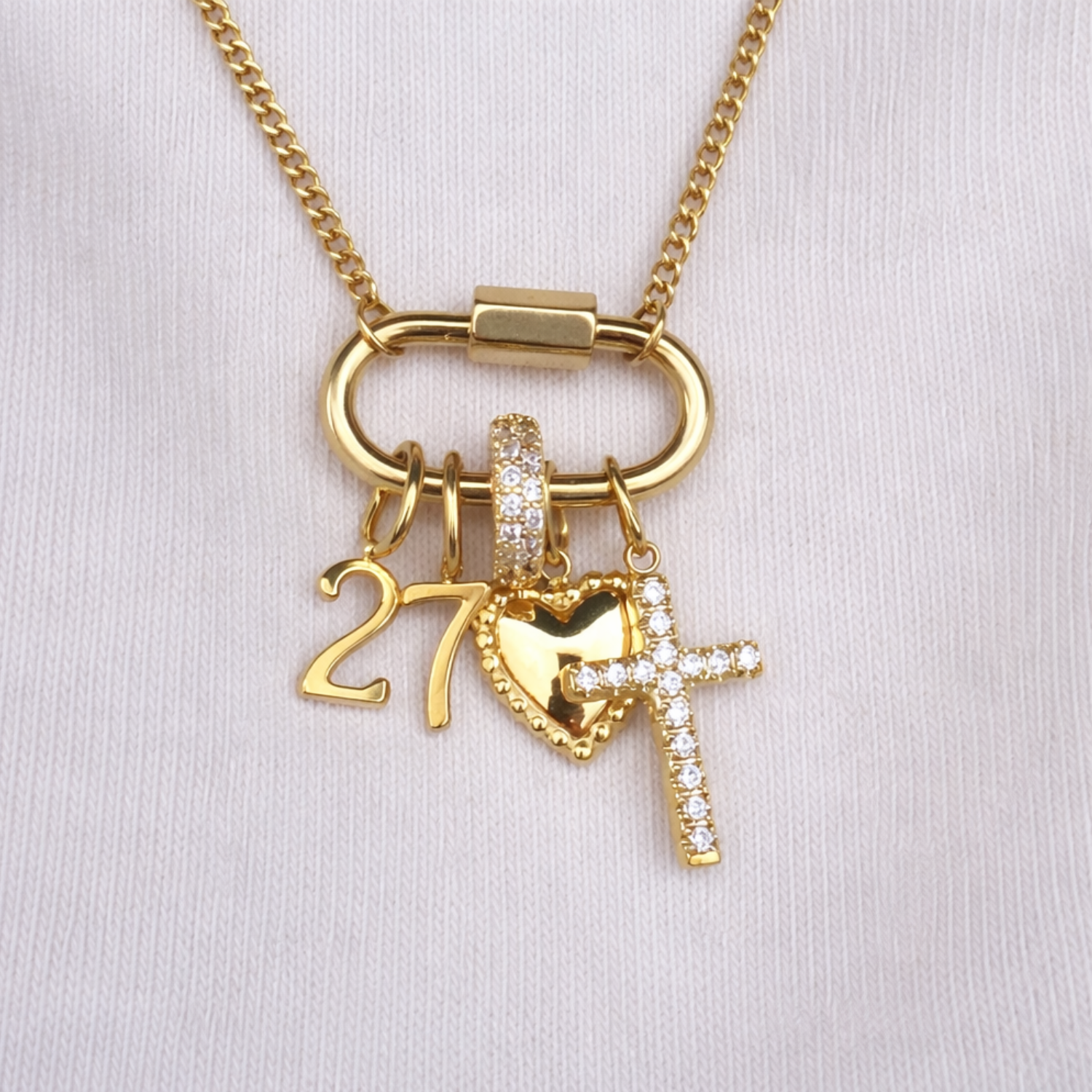 Bling Cross Charm
