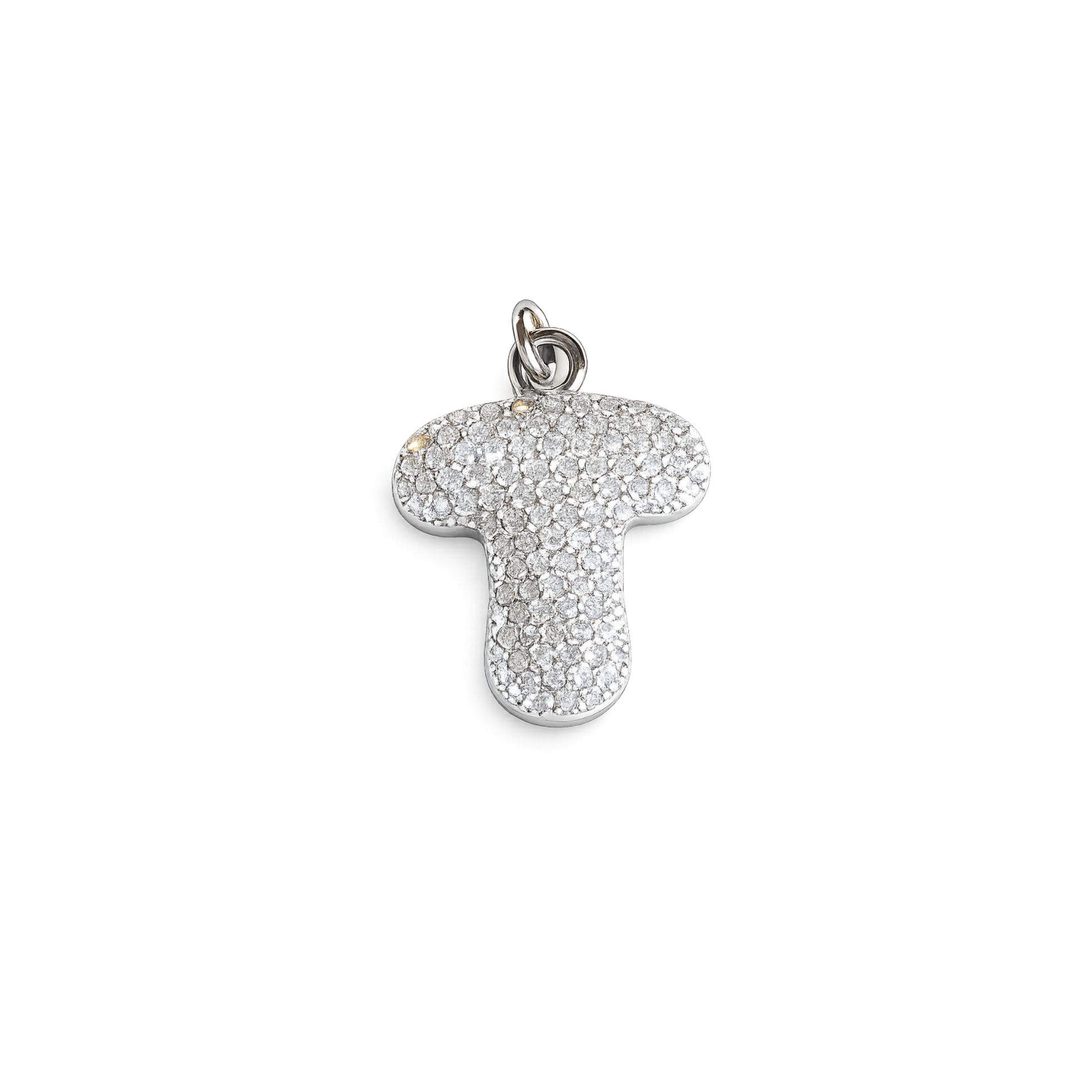 Balloon Letter Charm Big | Silber