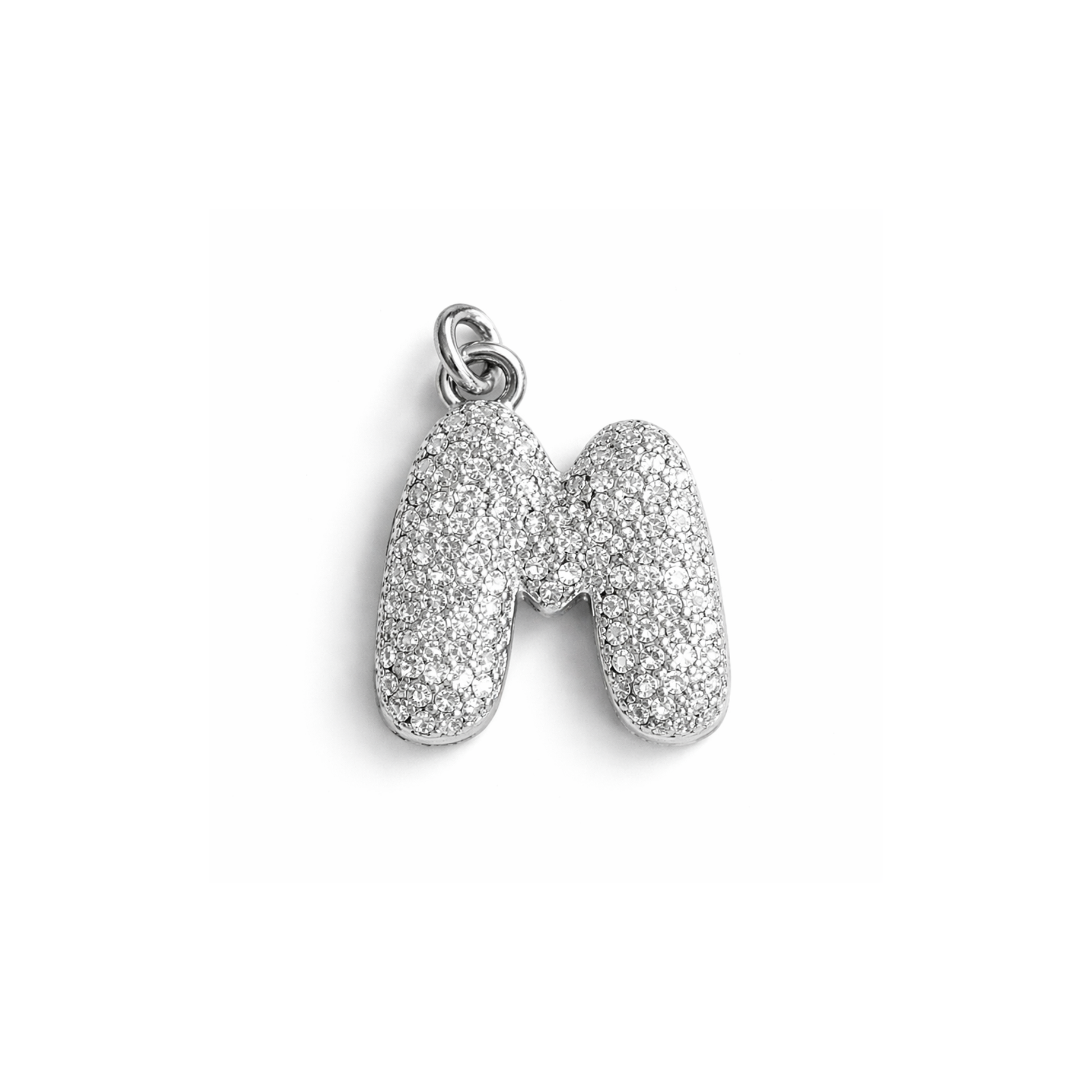 Balloon Letter Charm Big | Silber