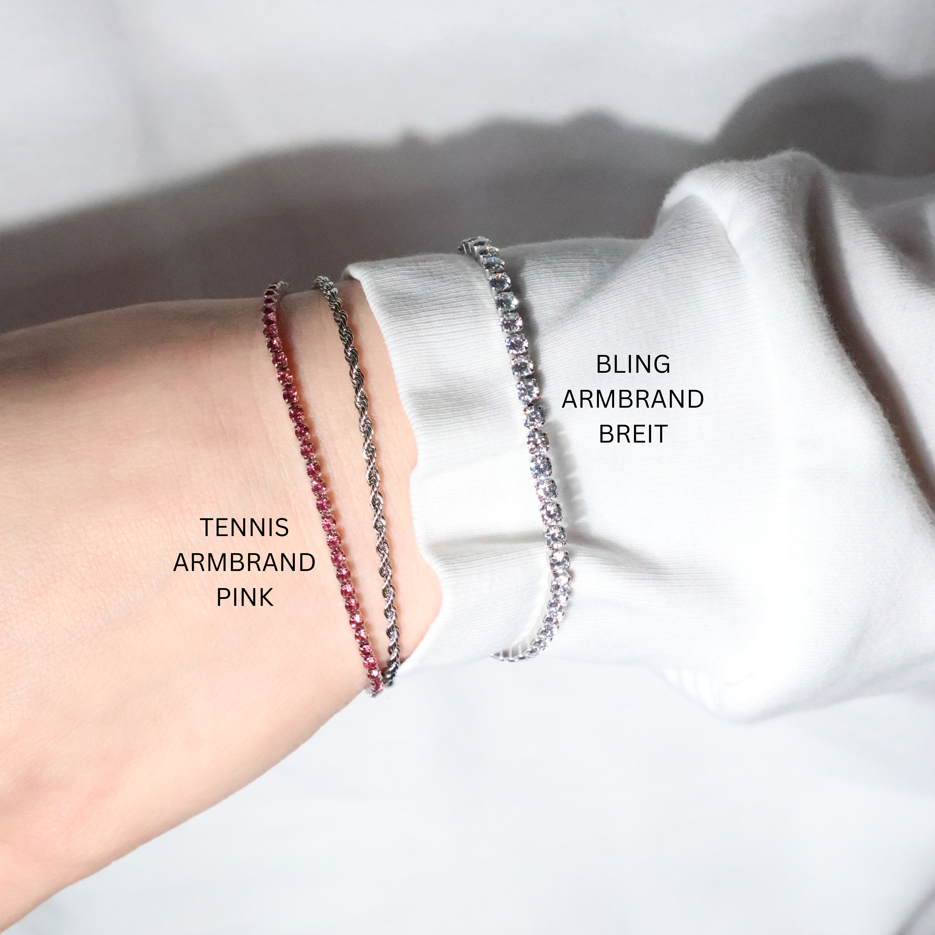 Tennis Armband | Glitzer Armband