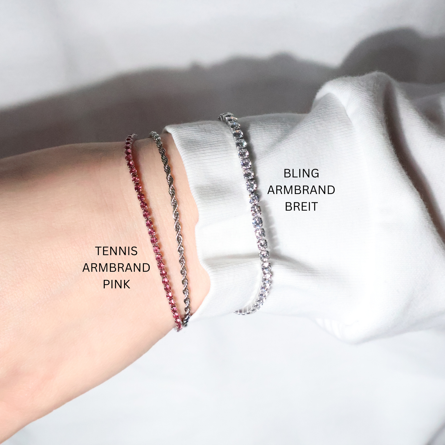 Tennis Armband | Glitzer Armband