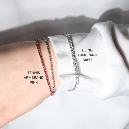 Tennis Armband | Glitzer Armband