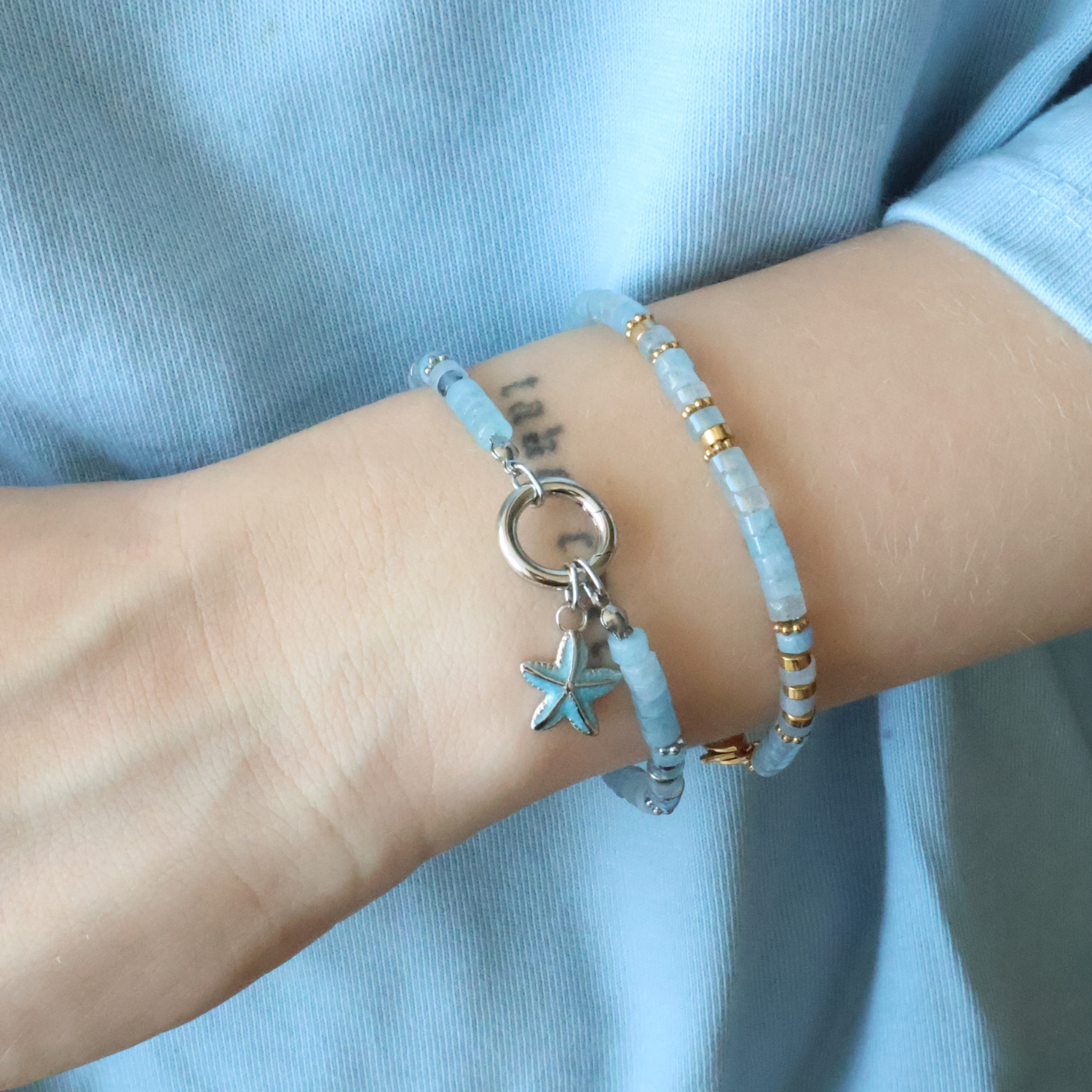 ENDLESS SUMMER | Beads Armband Blue Lagoon