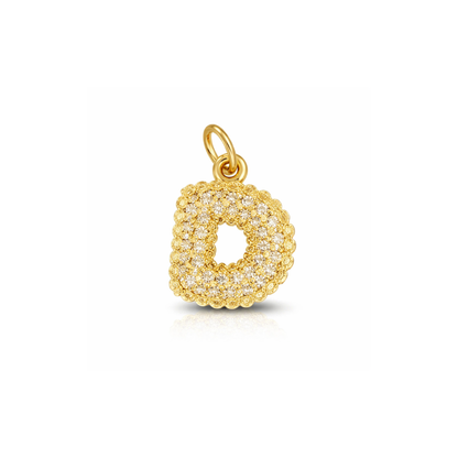 Balloon Letter Charm Glitter