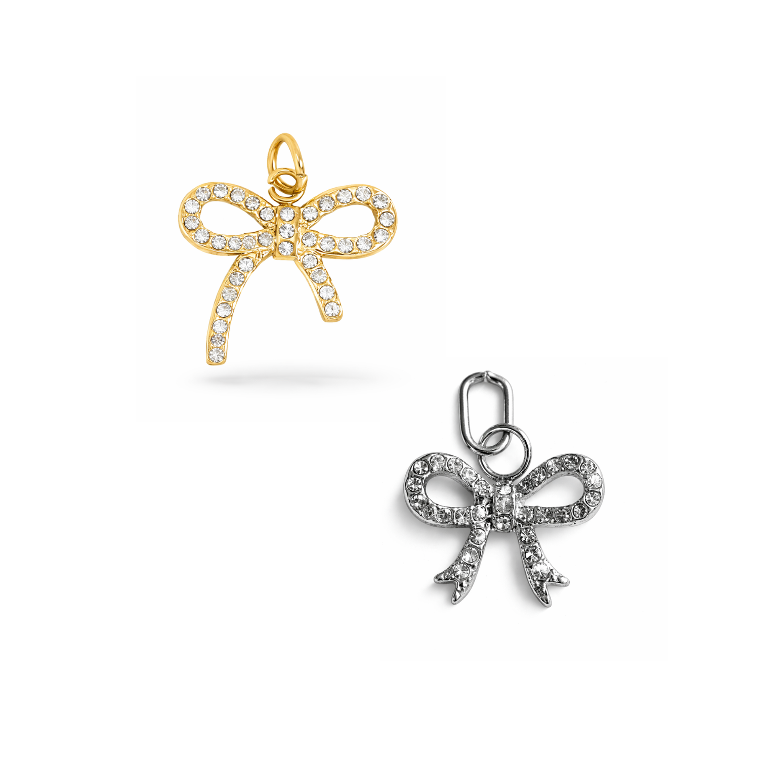Glitter Bow Charm
