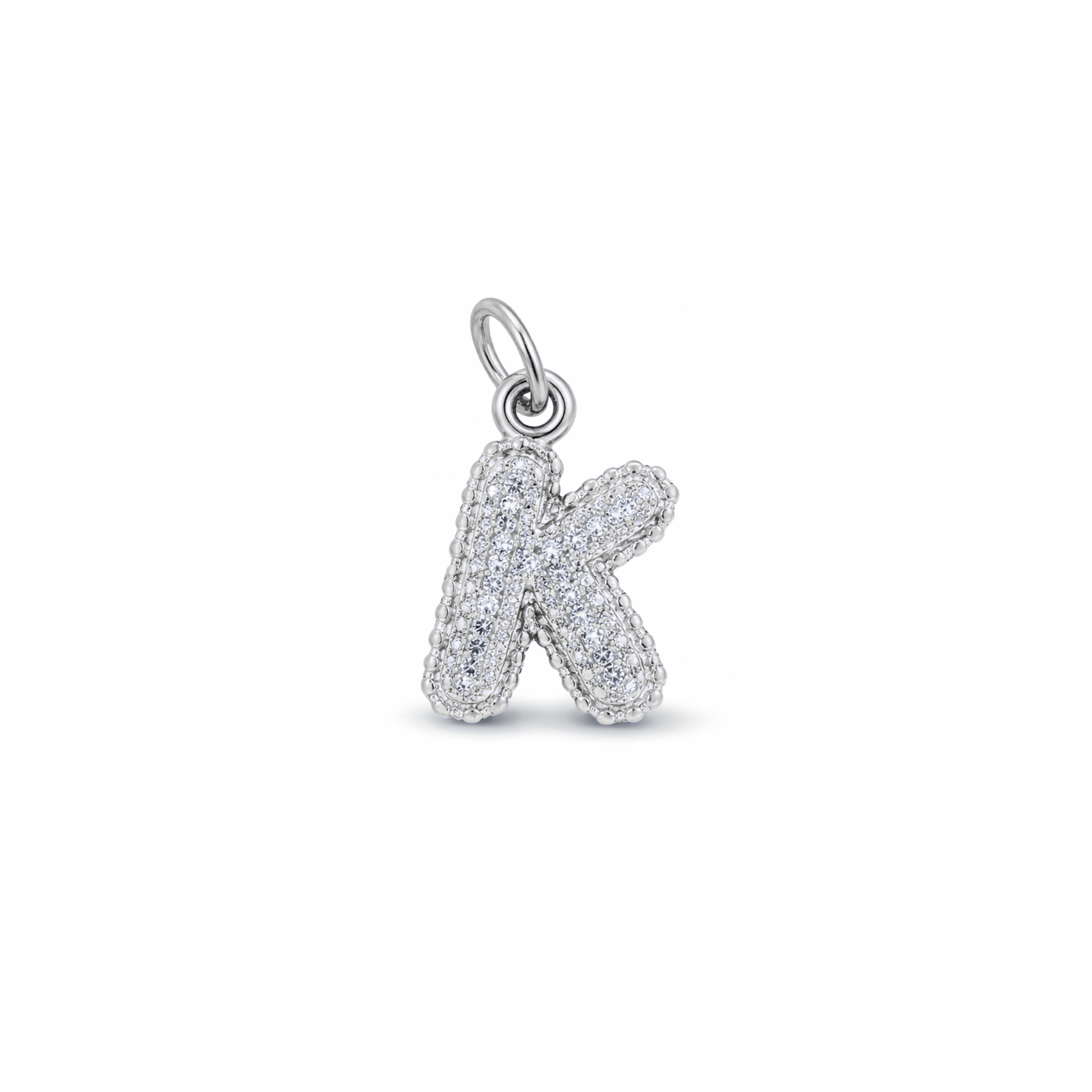 Balloon Letter Charm Glitter