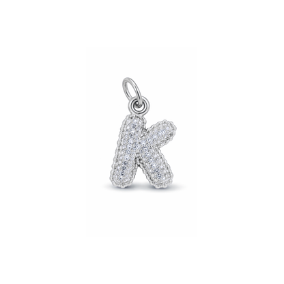 Balloon Letter Charm Glitter