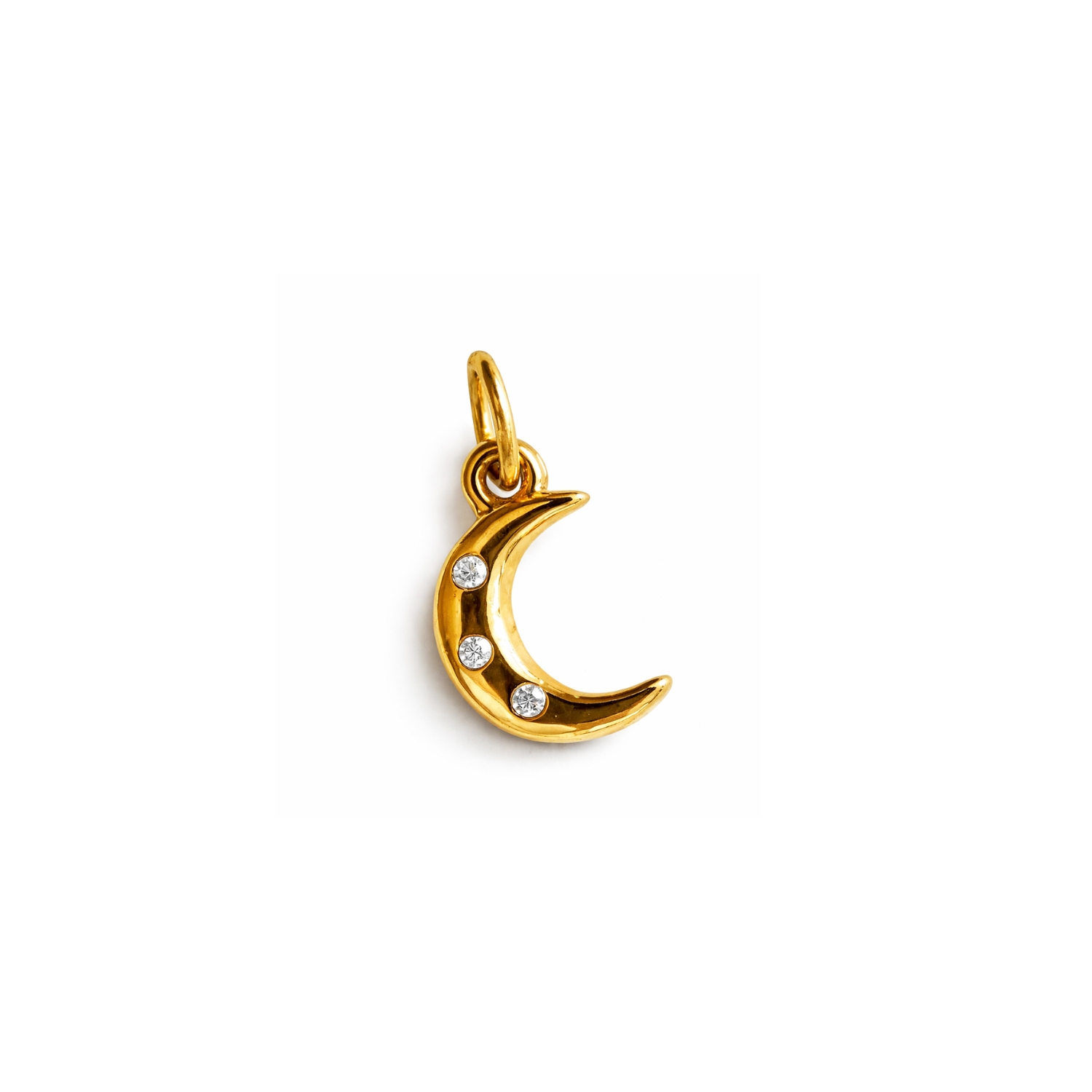 Glitter Moon Charm