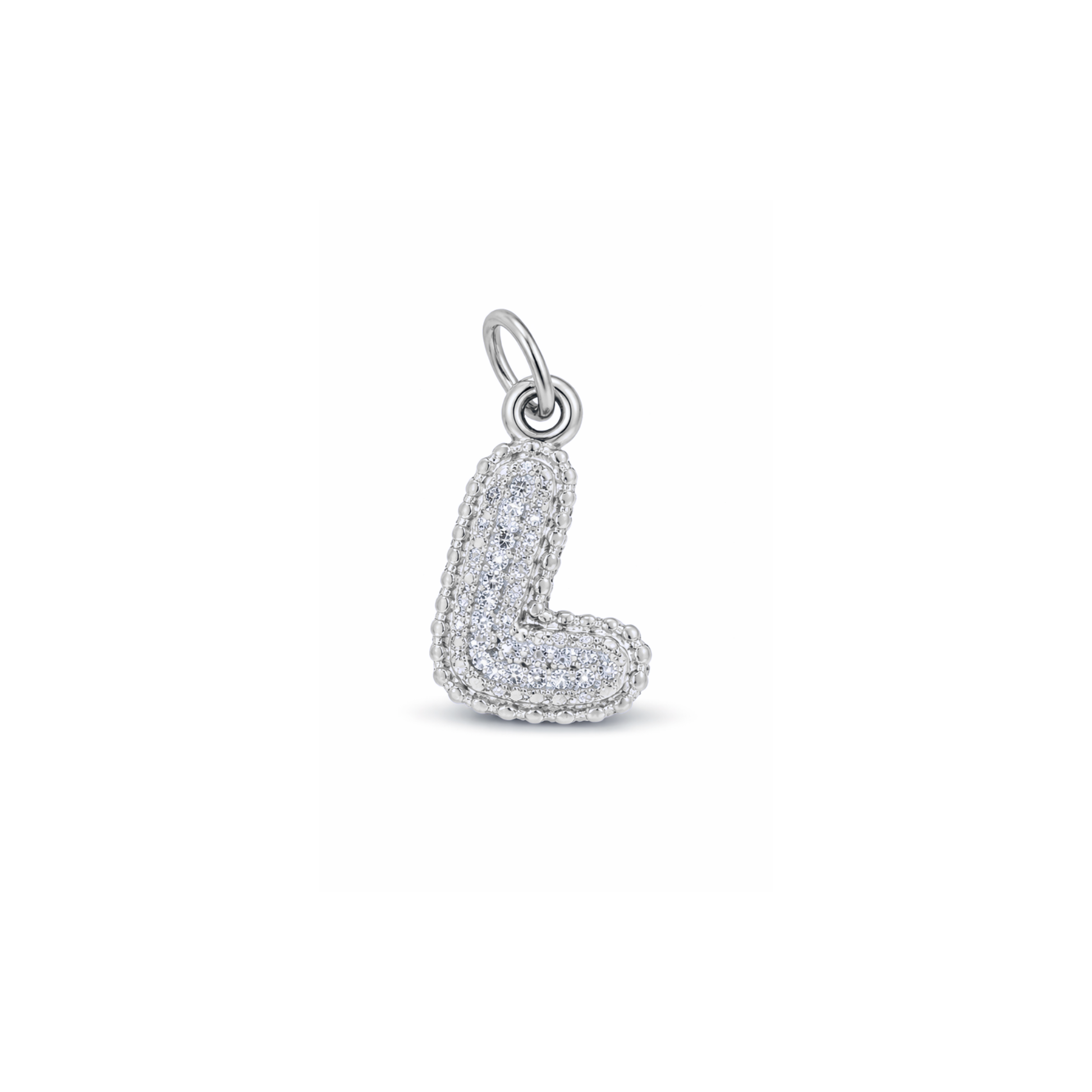 Balloon Letter Charm Glitter
