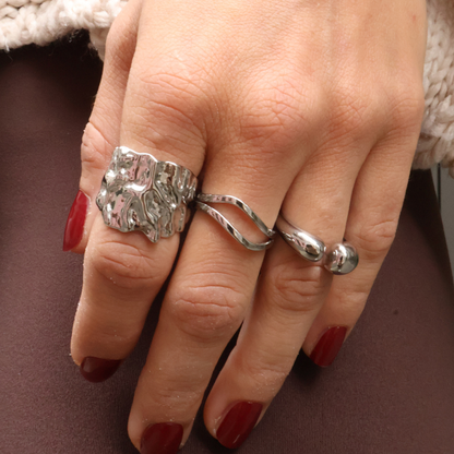 Two Line Ring | Größenverstellbar