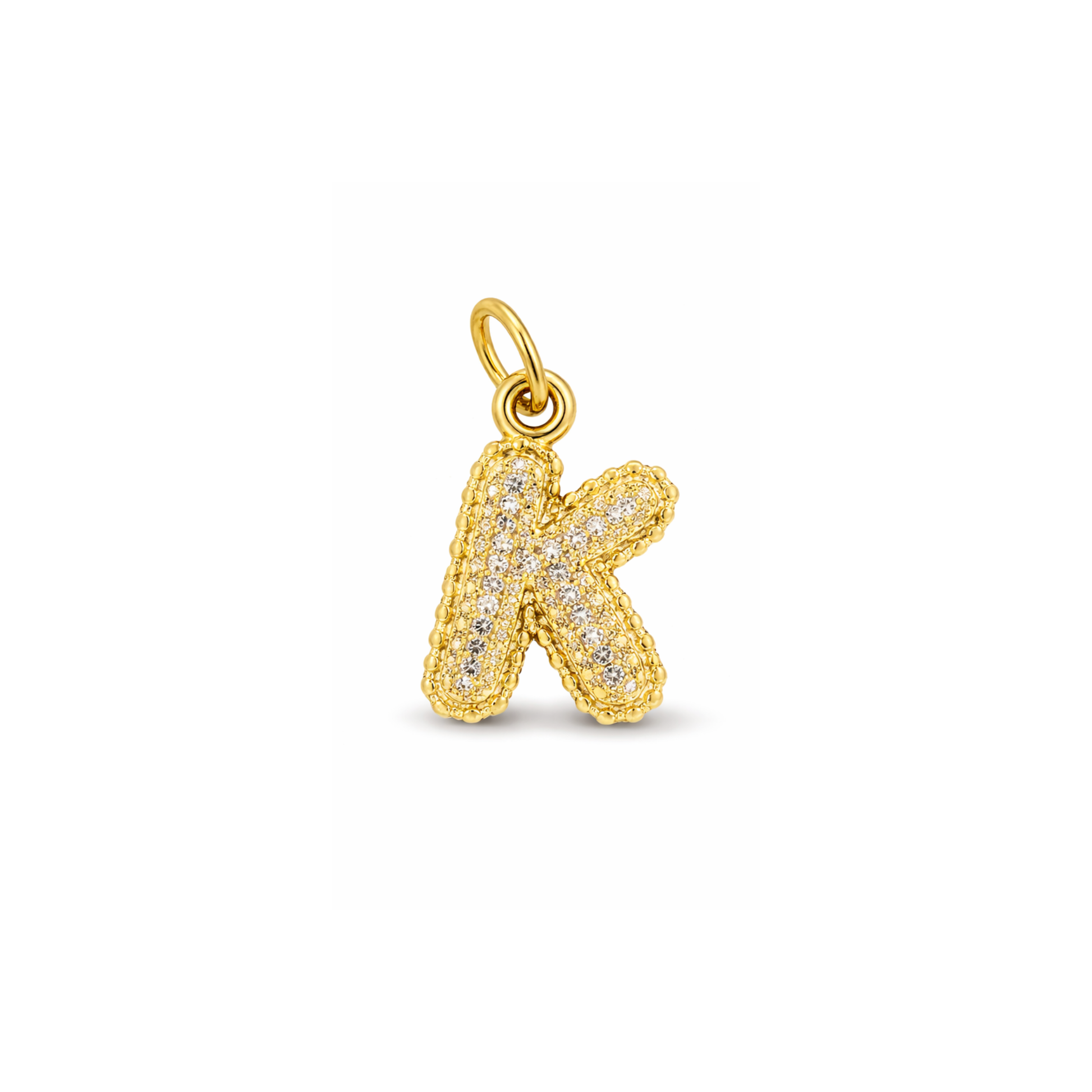 Balloon Letter Charm Glitter