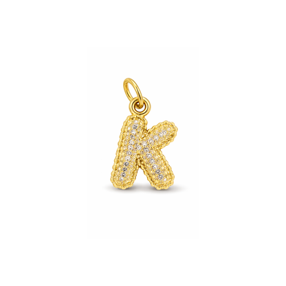 Balloon Letter Charm Glitter