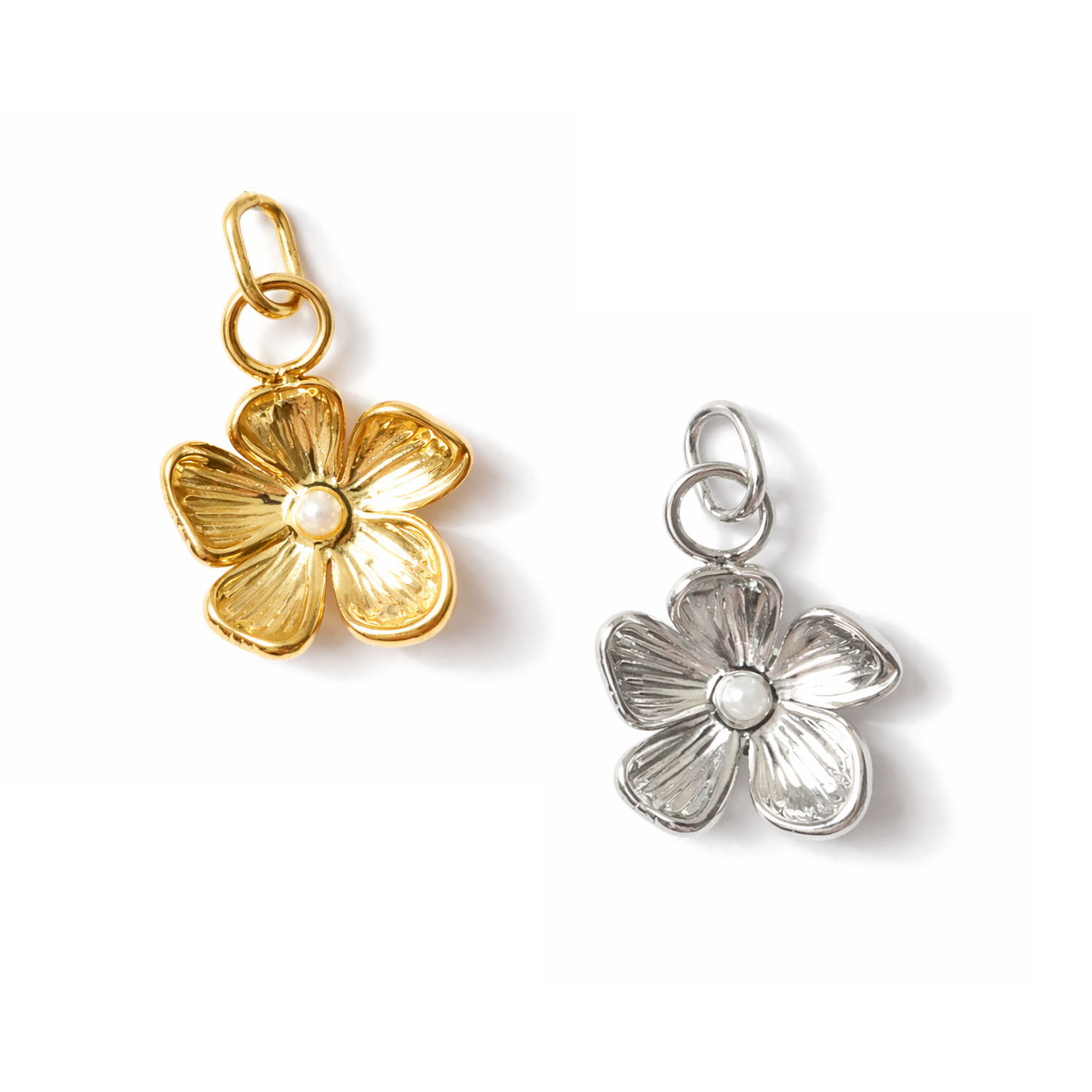 Pearly Flower Charm